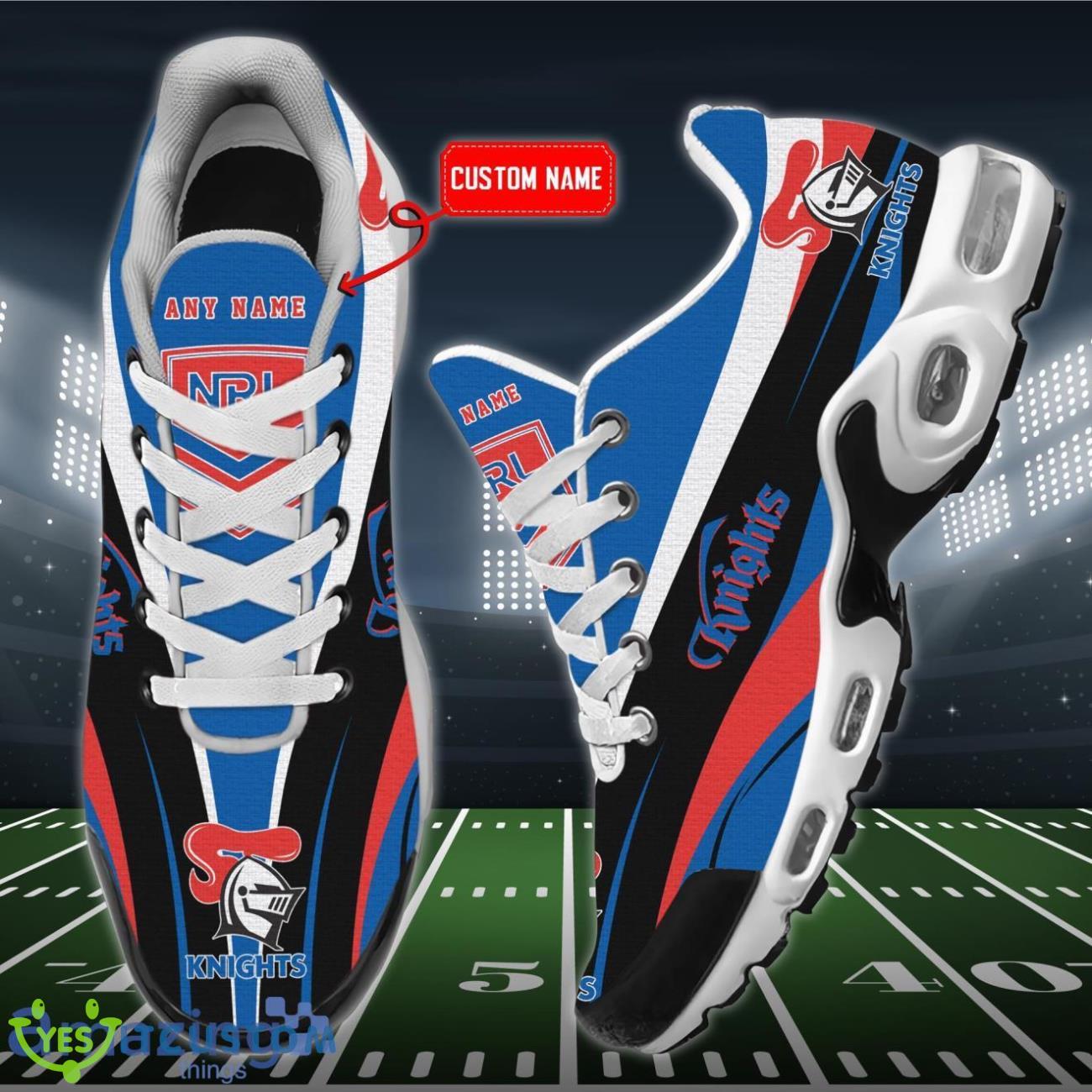 Newcastle Knights Personalized Name Air Cushion Sports Shoes Sneaker KLTNS220386 - Famjoys Newcastle Knights Personalized Name Air Cushion Sports Shoes Sneaker KLTNS220386 - Famjoys