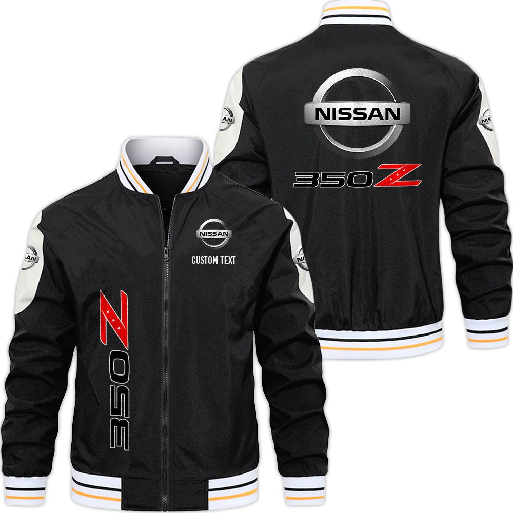 Nissan 350z Varsity Jacket, Zipper Jackets Customize Name 
