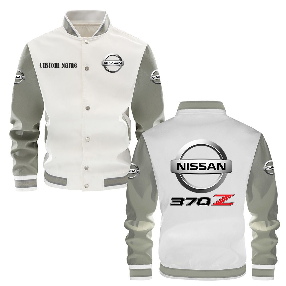 Nissan 370z Varsity Jacket, Baseball jacket, Letterman Jacket Customize Name, Multicolor - Famjoys Nissan 370z Varsity Jacket, Baseball jacket, Letterman Jacket Customize Name, Multicolor - Famjoys