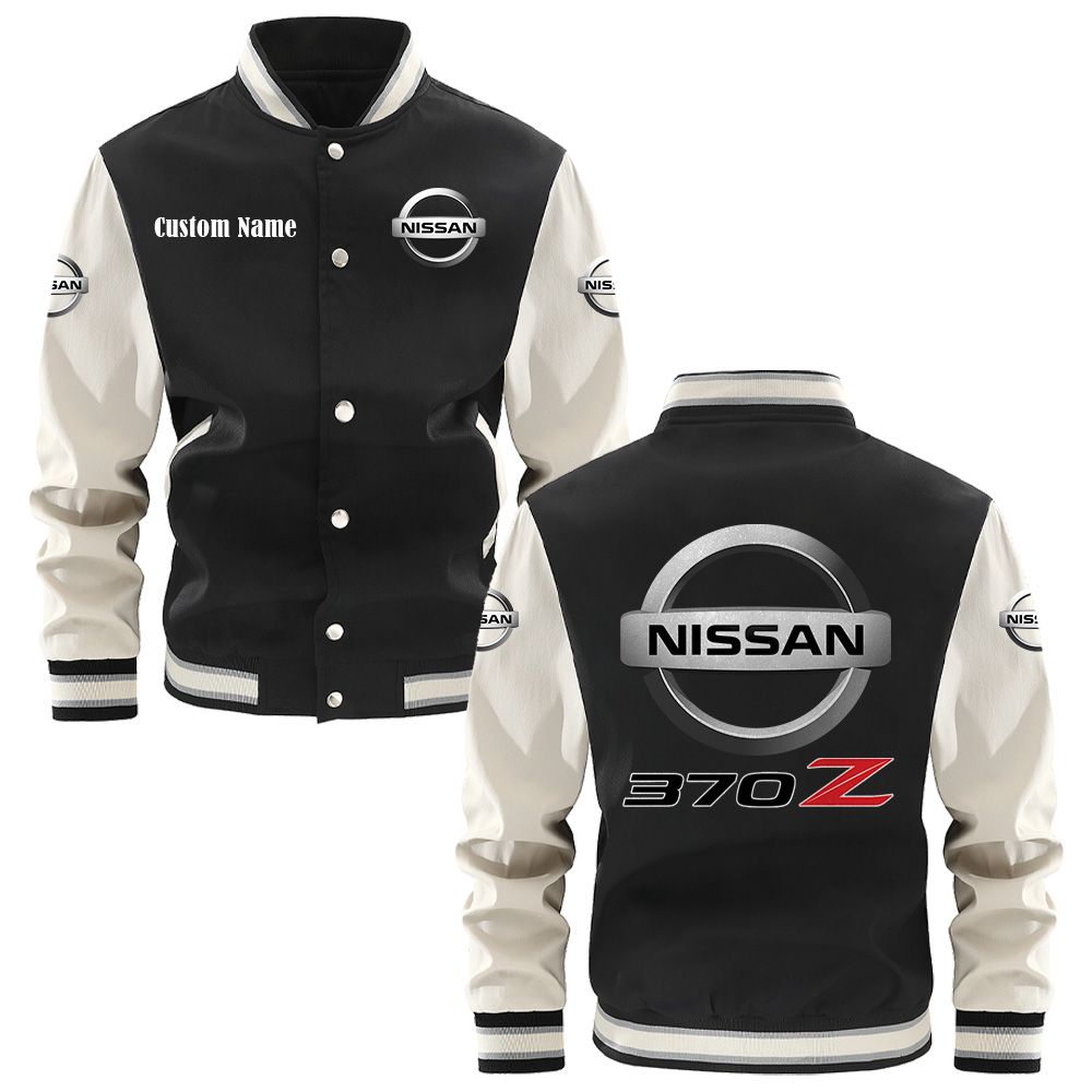 Nissan 370z Varsity Jacket, Baseball jacket, Letterman Jacket Customize Name, Multicolor - Famjoys Nissan 370z Varsity Jacket, Baseball jacket, Letterman Jacket Customize Name, Multicolor - Famjoys