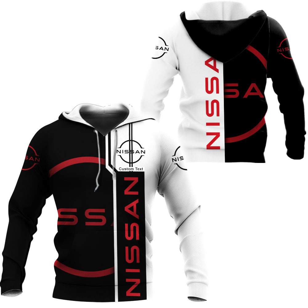Nissan 3D Apparel Zip Hoodie,Pant,Polo, Button Hawaii Shirt Personalized 