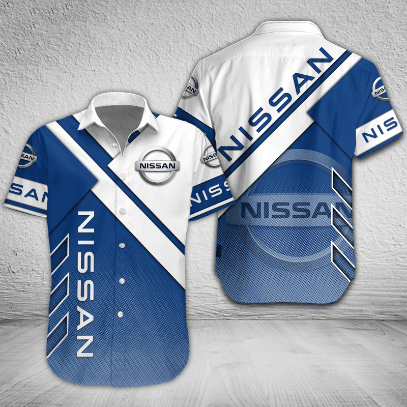 Nissan Button Shirt Custom Name, Multicolor - Famjoys Nissan Button Shirt Custom Name, Multicolor - Famjoys
