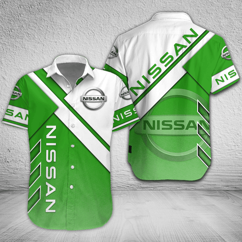 Nissan Button Shirt Custom Name, Multicolor - Famjoys Nissan Button Shirt Custom Name, Multicolor - Famjoys