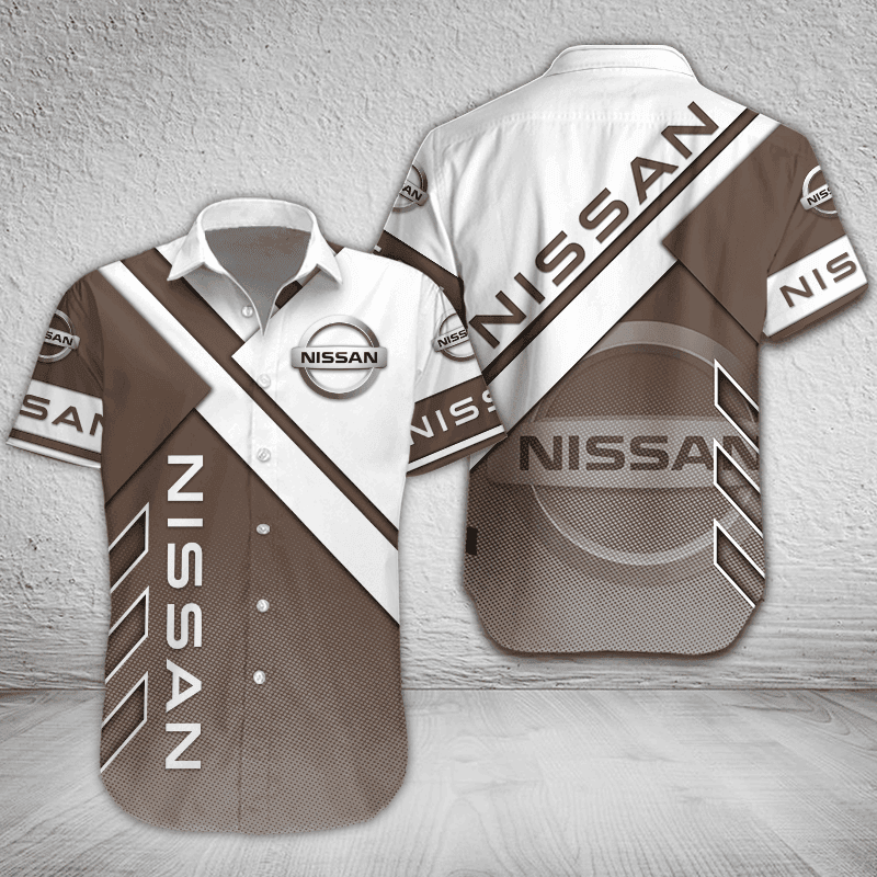 Nissan Button Shirt Custom Name, Multicolor - Famjoys Nissan Button Shirt Custom Name, Multicolor - Famjoys