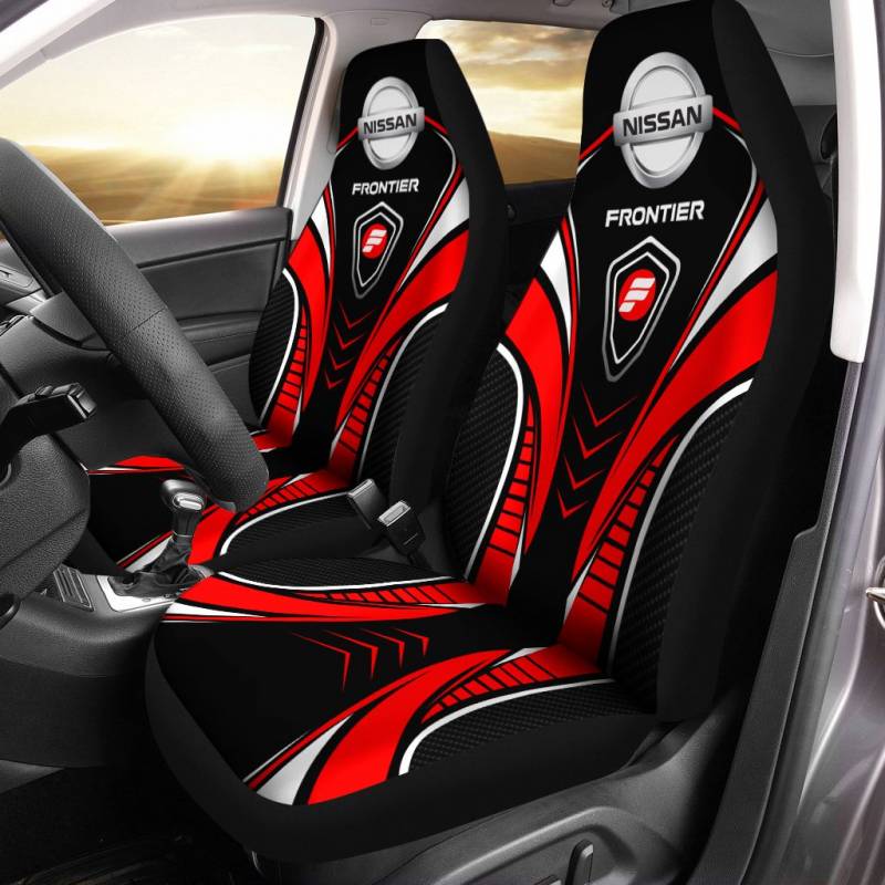 NISSAN FRONTIER TDV Car Seat Cover (Set of 2) Ver 1 (Red)