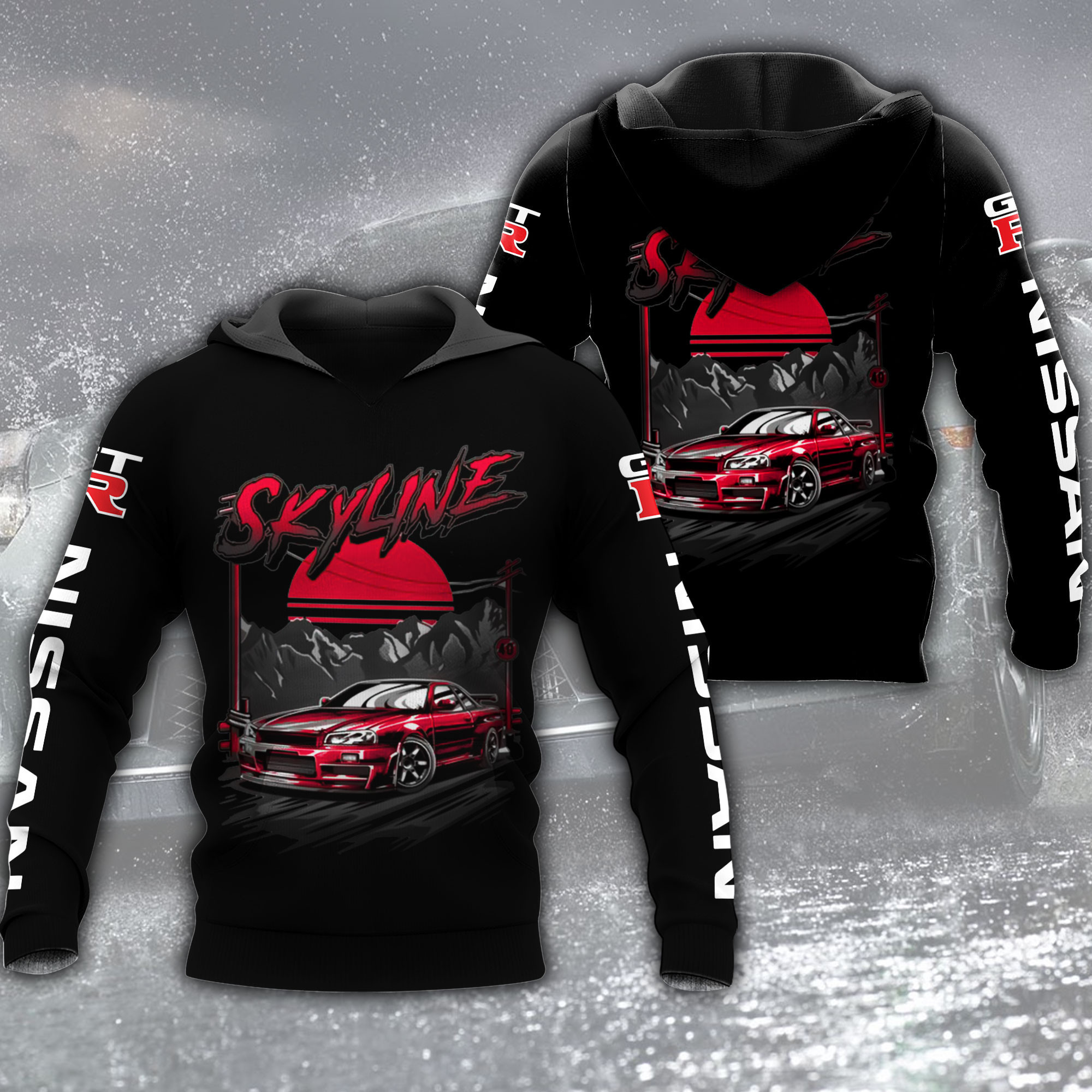 Nissan Gtr Classic 3D Over Printed - Famjoys Nissan Gtr Classic 3D Over Printed - Famjoys