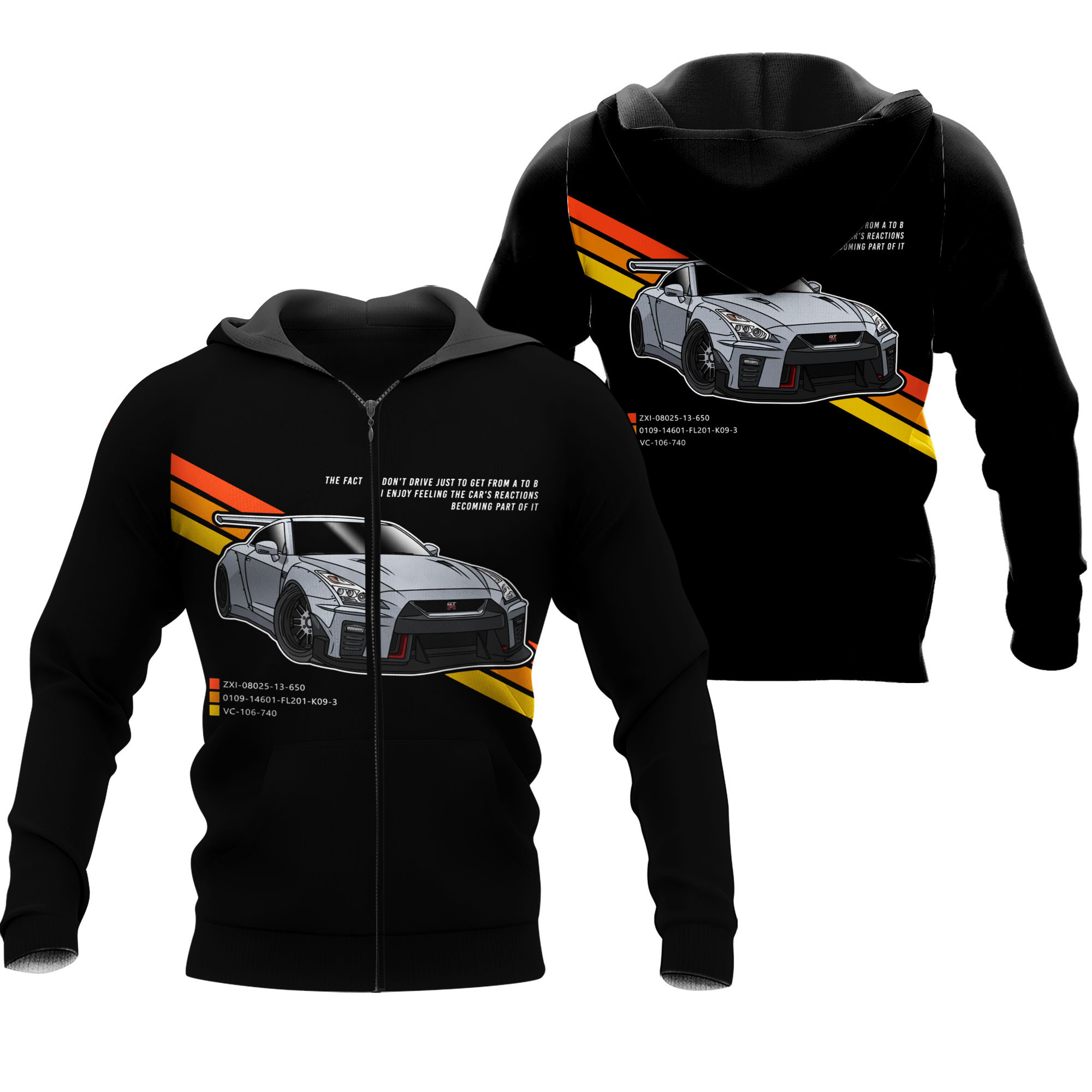 Nissan Gtr Classic 3D Over Printed - Famjoys Nissan Gtr Classic 3D Over Printed - Famjoys