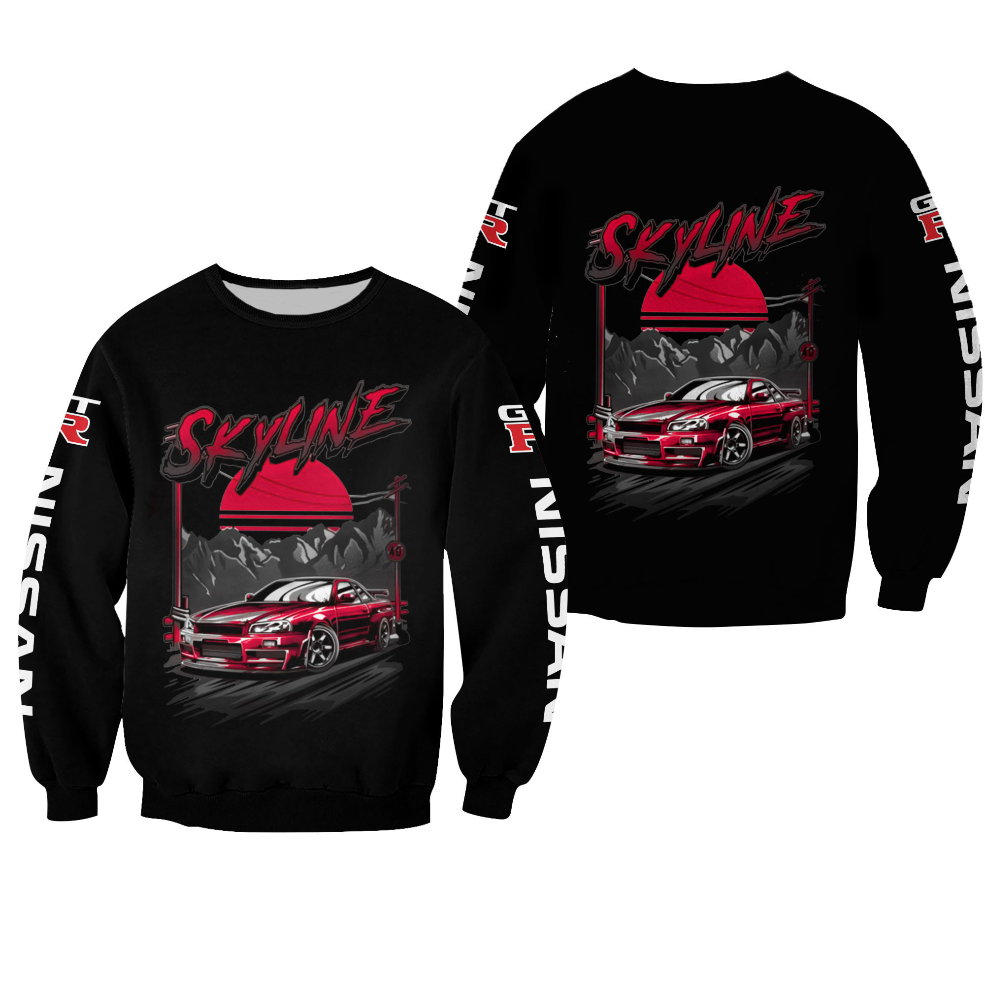 Nissan Gtr Classic 3D Over Printed - Famjoys Nissan Gtr Classic 3D Over Printed - Famjoys
