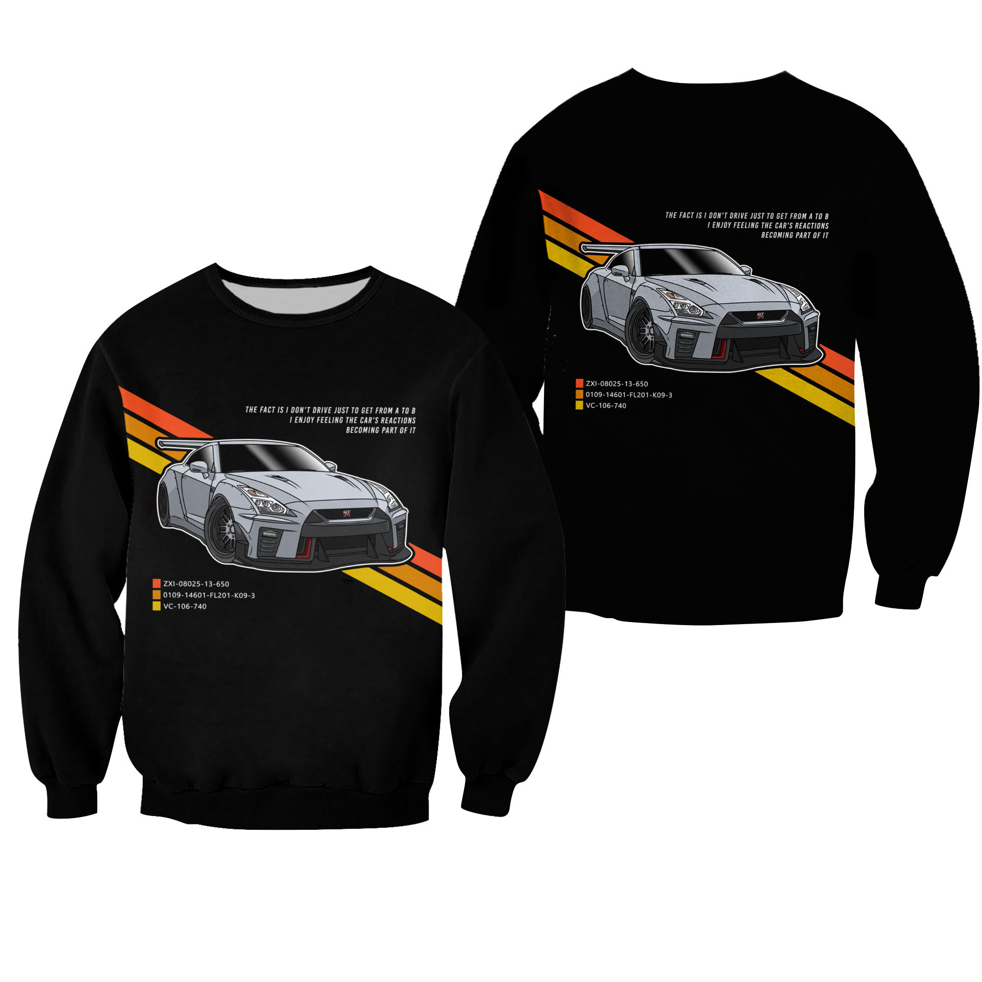 Nissan Gtr Classic 3D Over Printed - Famjoys Nissan Gtr Classic 3D Over Printed - Famjoys