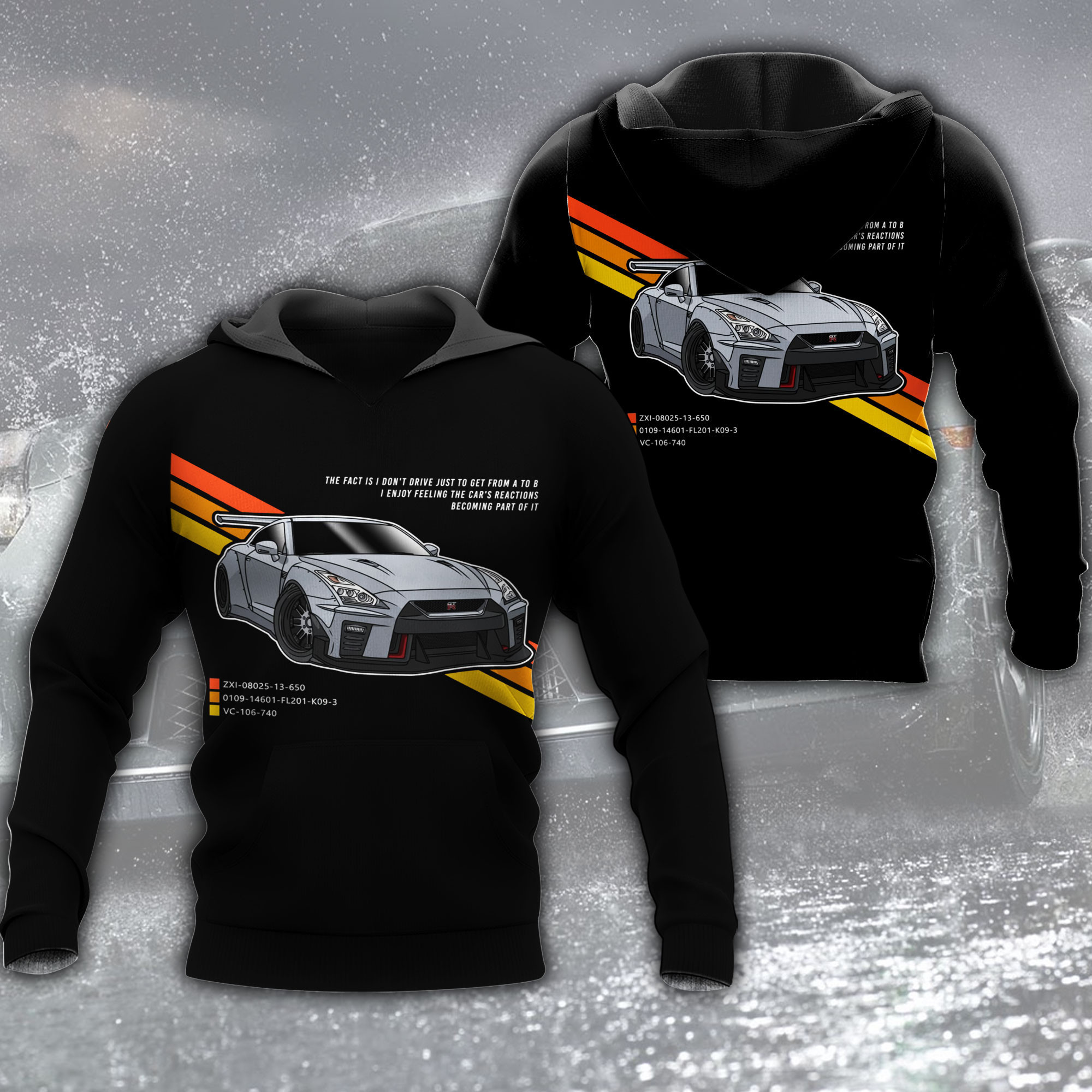 Nissan Gtr Classic 3D Over Printed - Famjoys Nissan Gtr Classic 3D Over Printed - Famjoys