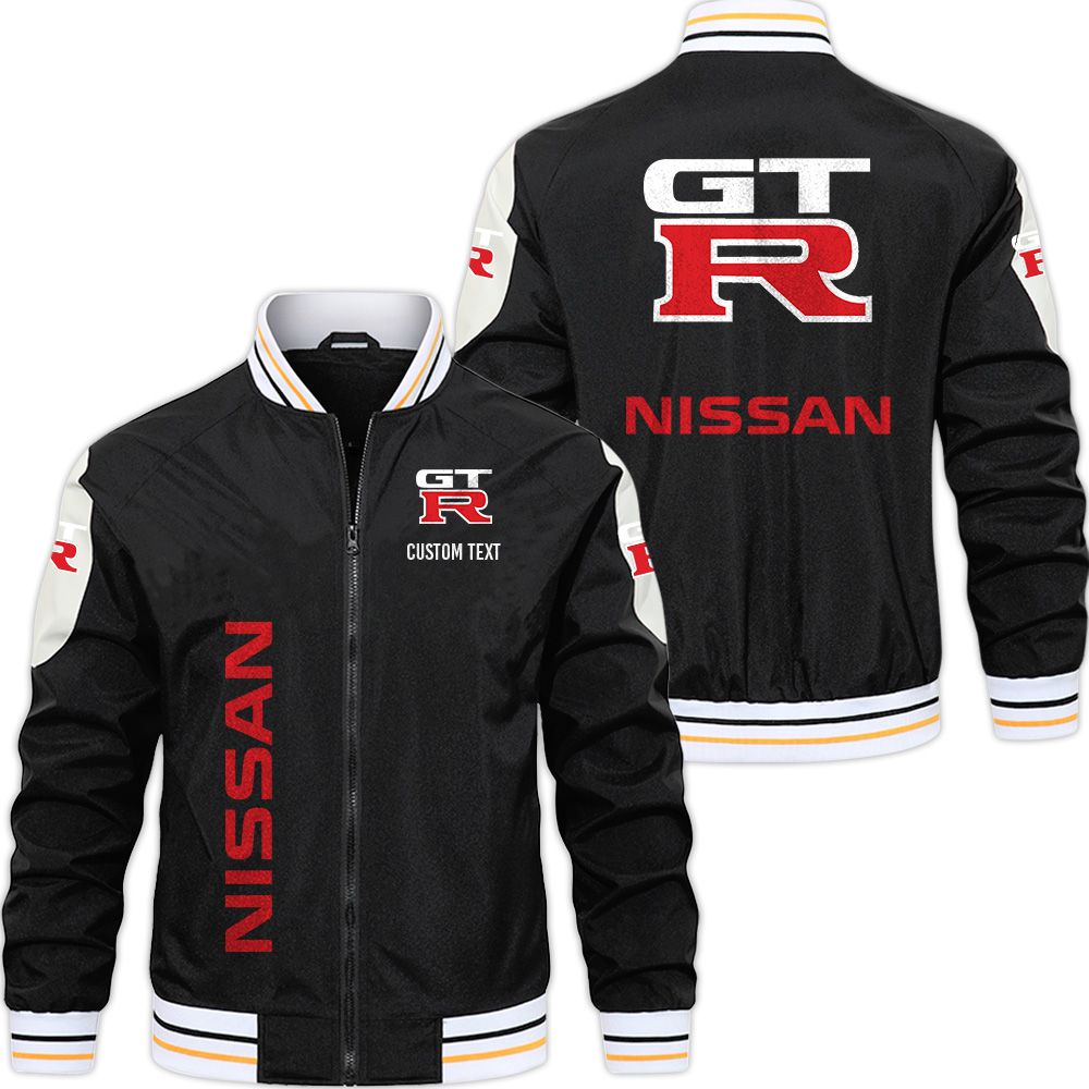 Nissan gtr Varsity Jacket, Zipper Jackets Customize Name 