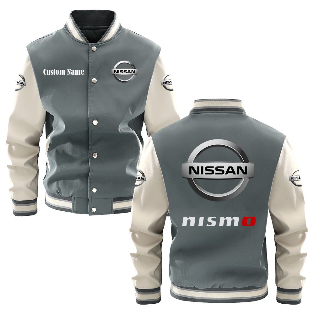 Nissan Nismo Varsity Jacket, Baseball jacket, Letterman Jacket Customize Name, Multicolor - Famjoys Nissan Nismo Varsity Jacket, Baseball jacket, Letterman Jacket Customize Name, Multicolor - Famjoys