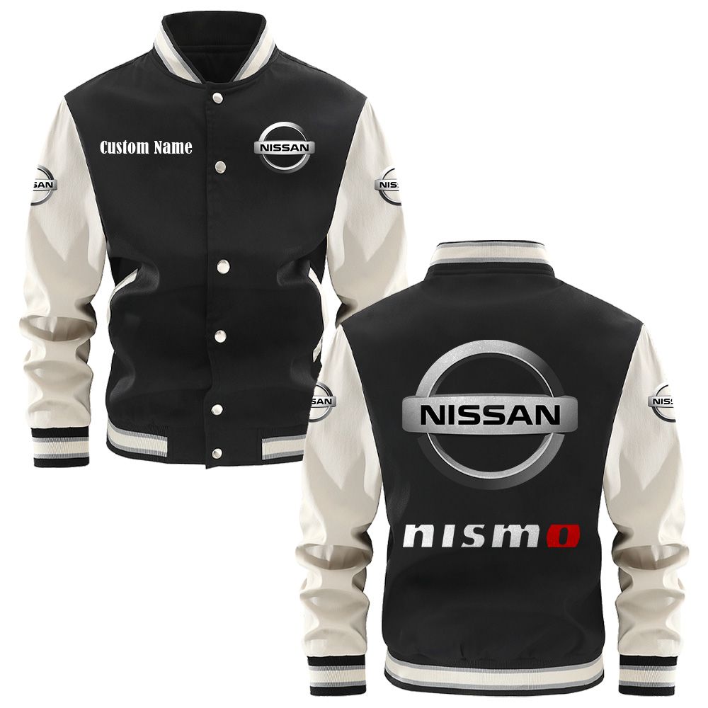 Nissan Nismo Varsity Jacket, Baseball jacket, Letterman Jacket Customize Name, Multicolor - Famjoys Nissan Nismo Varsity Jacket, Baseball jacket, Letterman Jacket Customize Name, Multicolor - Famjoys
