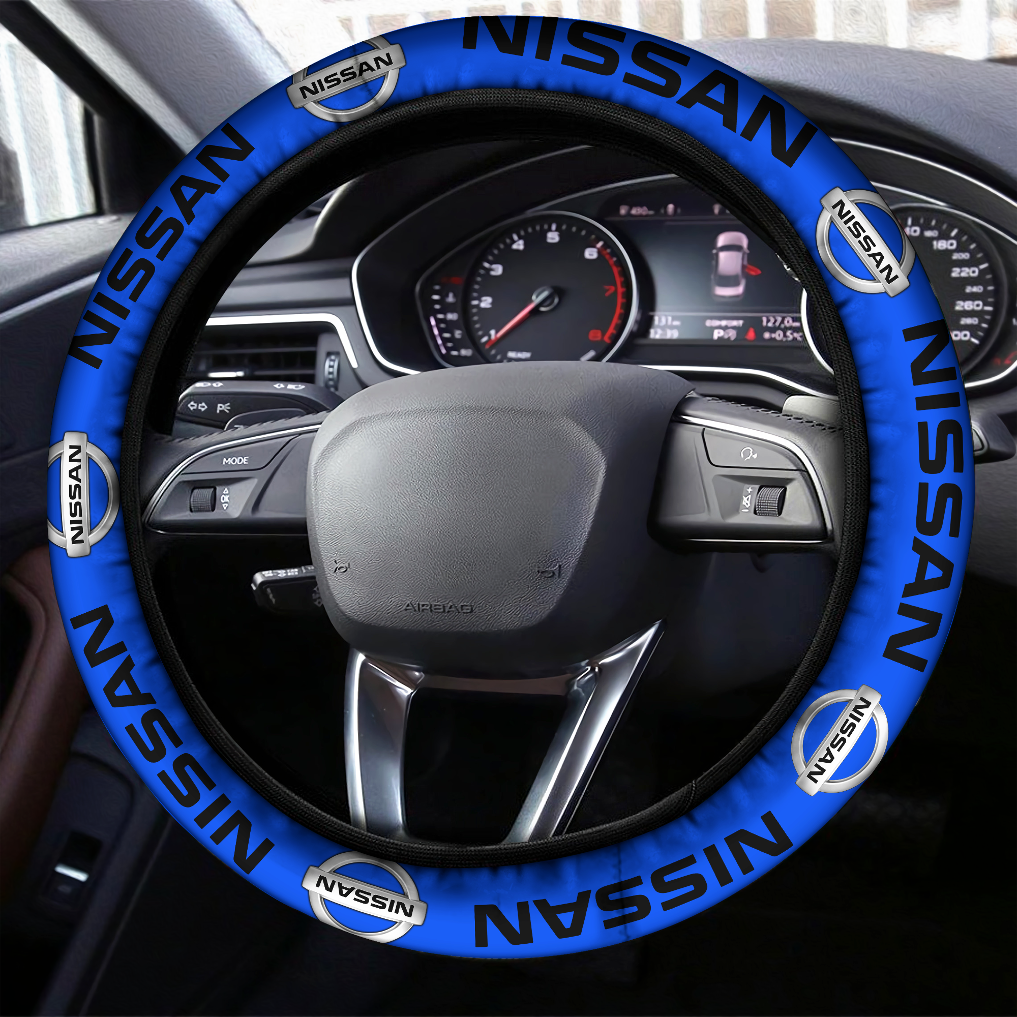 Nissan Steering Wheel Cover Blue
