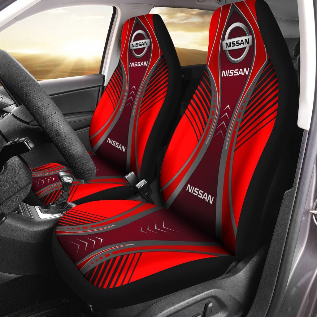 Nissan Ttt-Ht Car Seat Cover (Set Of 2) Ver 1 (Red)