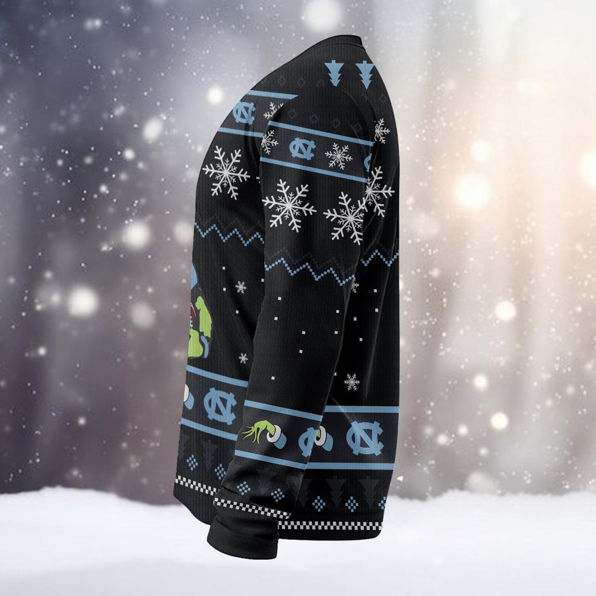 North Carolina Tar Heels Custom Christmas Ugly Sweater - Famjoys North Carolina Tar Heels Custom Christmas Ugly Sweater - Famjoys