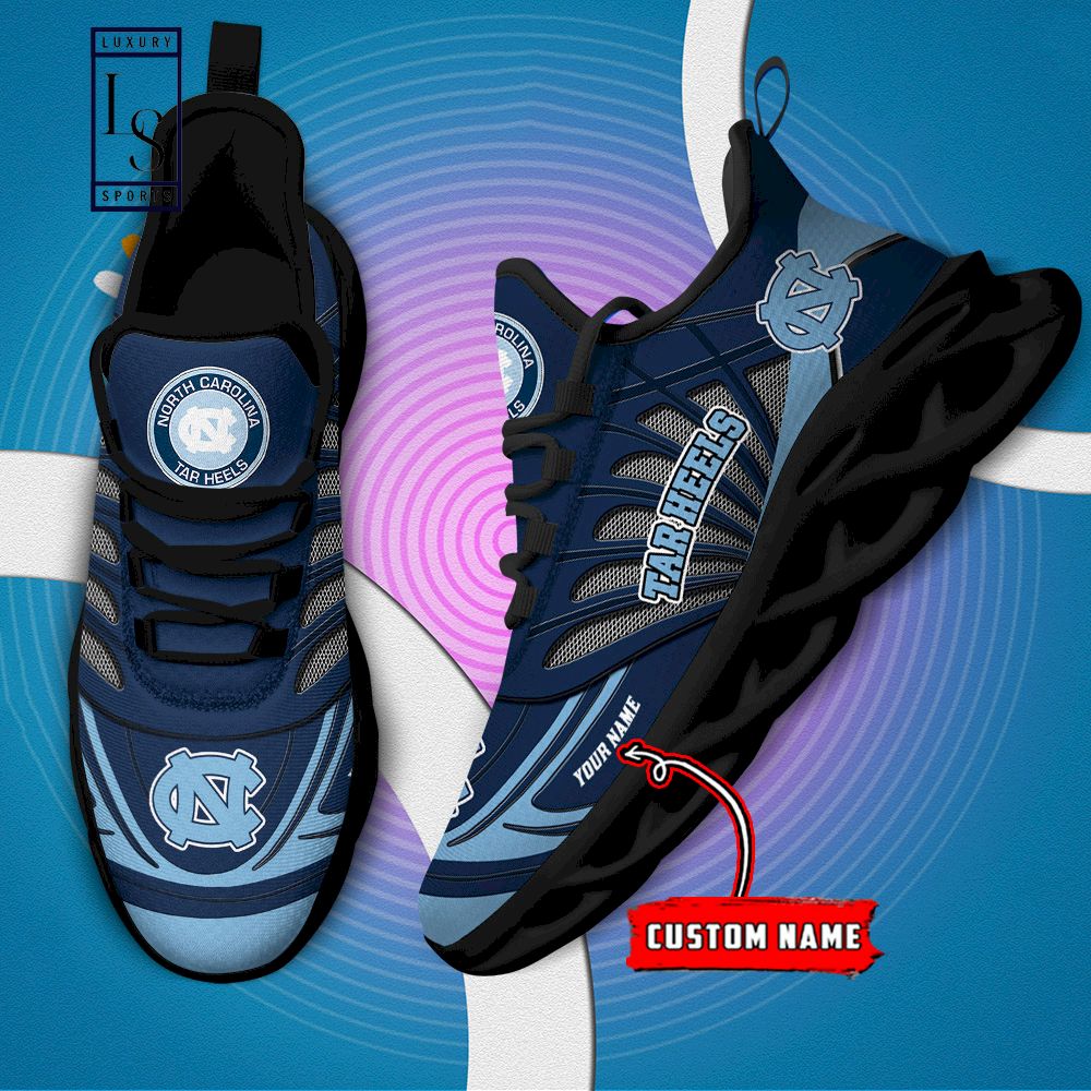 North Carolina Tar Heels Custom Name Max Soul Shoes - Famjoys North Carolina Tar Heels Custom Name Max Soul Shoes - Famjoys
