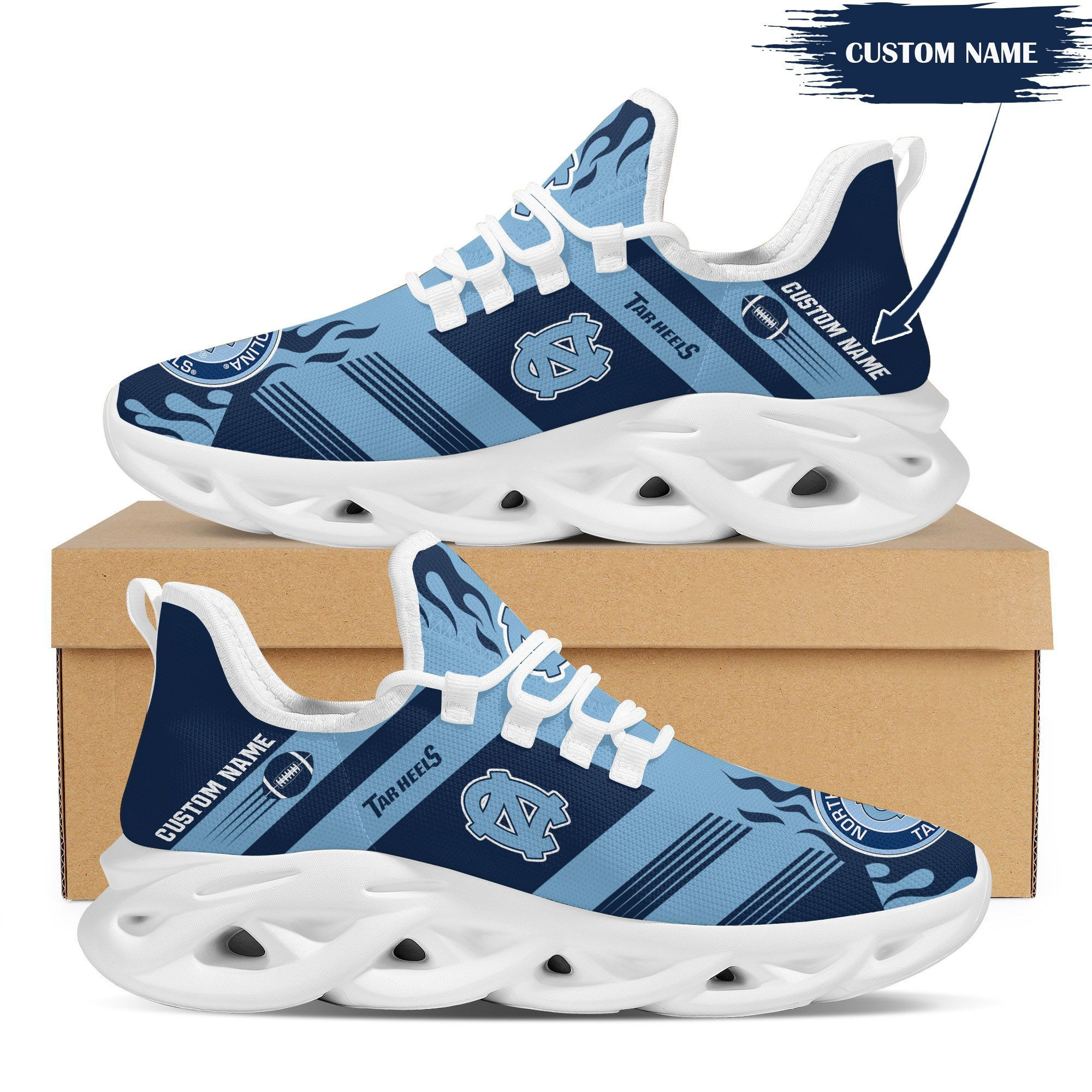 North Carolina Tar Heels Custom Personalized Max Soul Sneakers Shoes University of North Carolina at Chapel Hill For - Famjoys North Carolina Tar Heels Custom Personalized Max Soul Sneakers Shoes University of North Carolina at Chapel Hill For - Famjoys