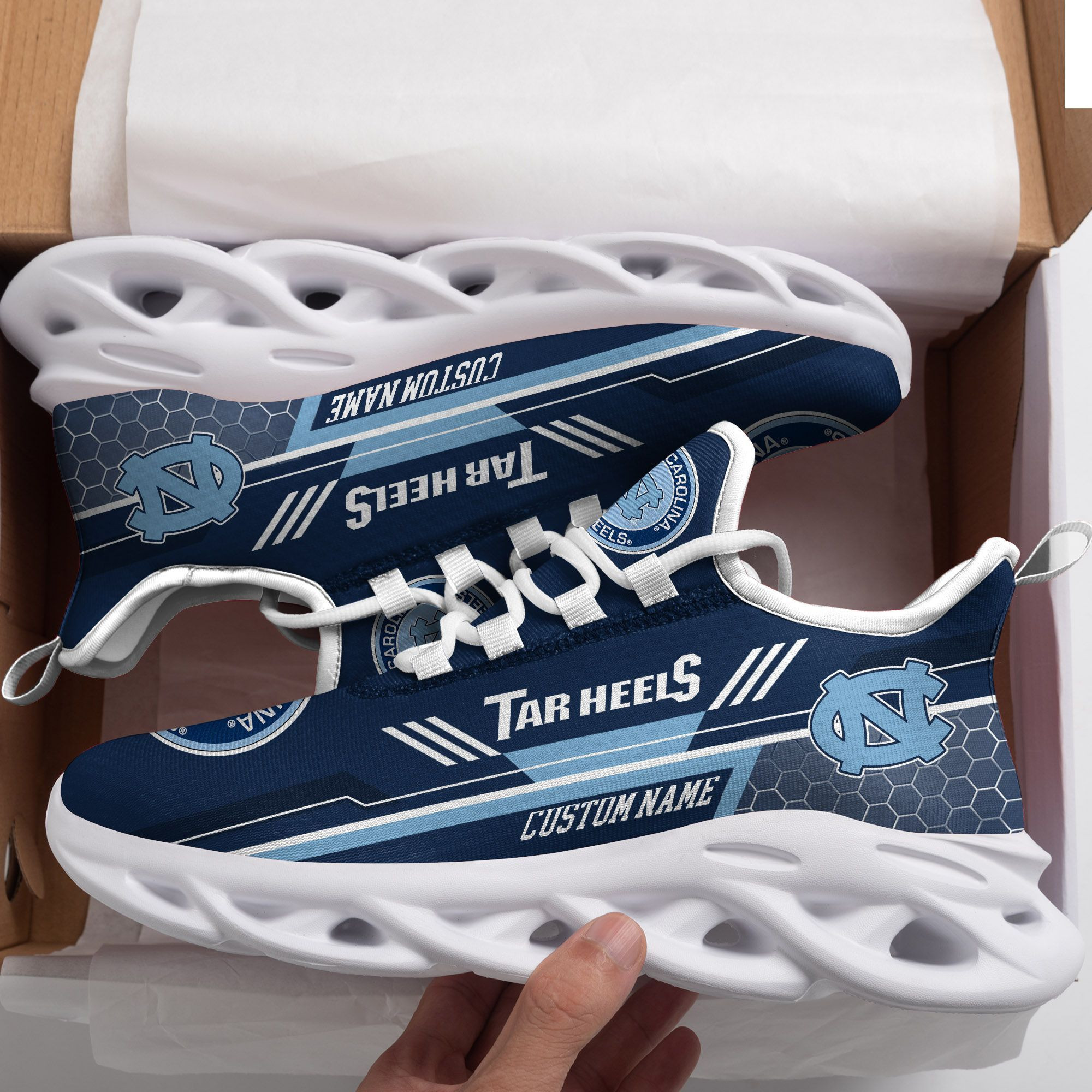 North Carolina Tar Heels Custom Personalized Max Soul Sneakers Shoes University of North - Famjoys North Carolina Tar Heels Custom Personalized Max Soul Sneakers Shoes University of North - Famjoys