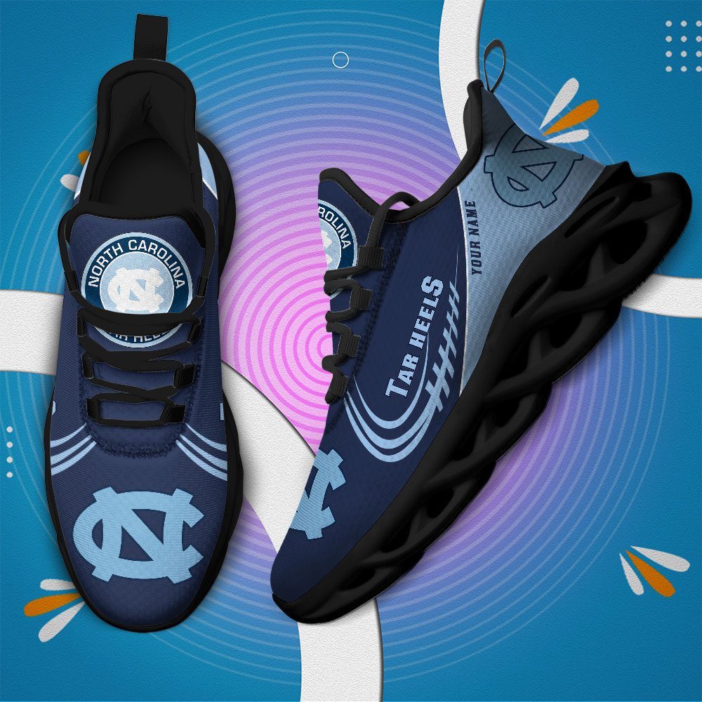 North Carolina Tar Heels PERSONALIZED MAX SOUL SHOES T1 - Famjoys North Carolina Tar Heels PERSONALIZED MAX SOUL SHOES T1 - Famjoys
