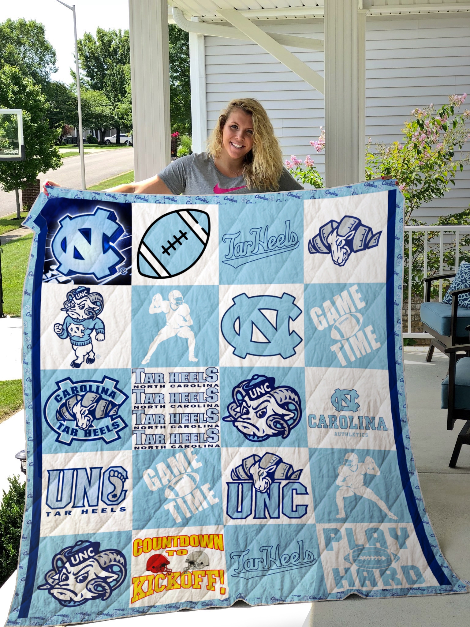 North Carolina Tar Heels Quilt Blanket #170 - Famjoys North Carolina Tar Heels Quilt Blanket #170 - Famjoys
