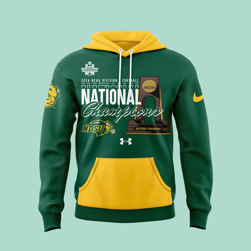 North Dakota State Bison football FCS National Champions Hoodie - Famjoys North Dakota State Bison football FCS National Champions Hoodie - Famjoys