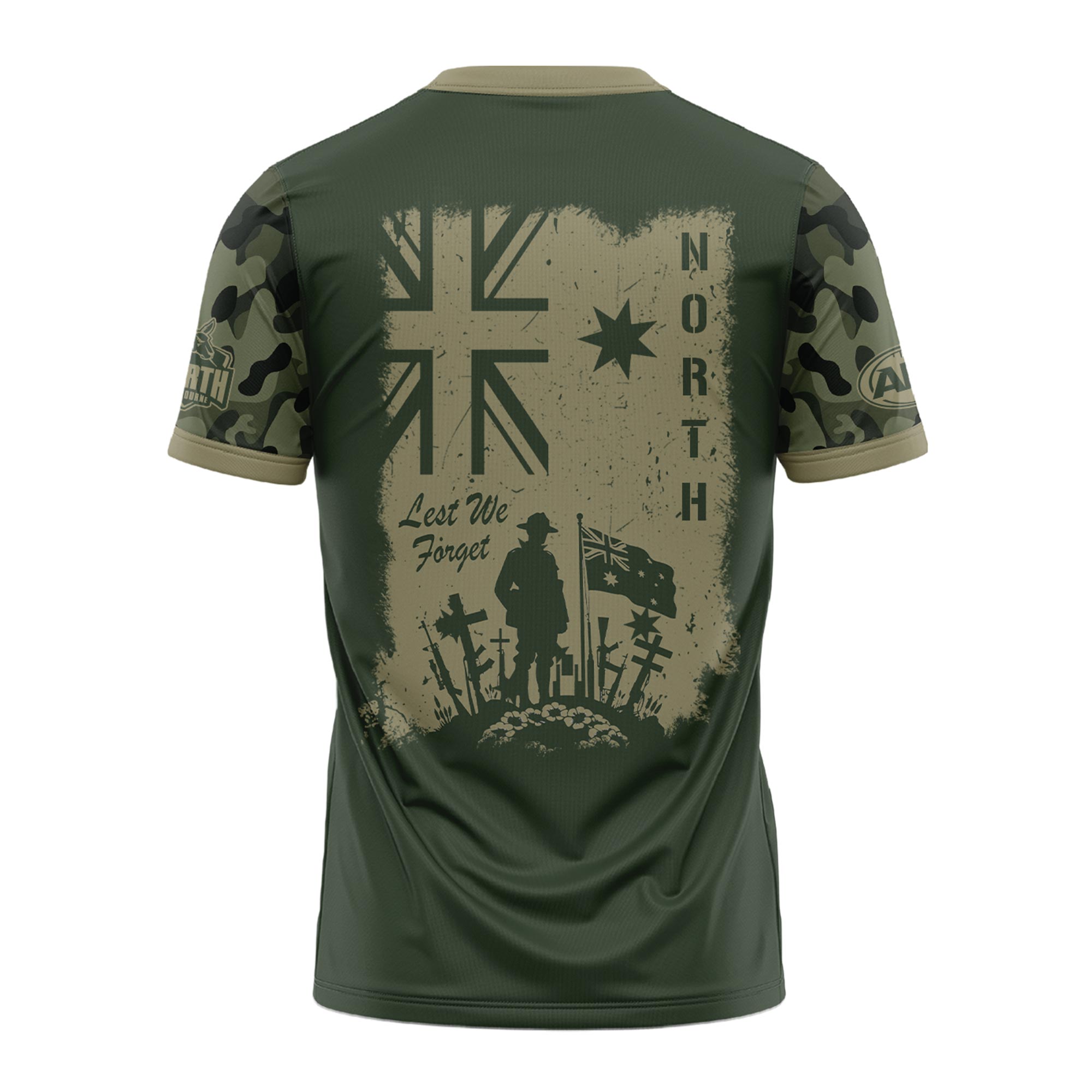 North Melbourne AFL x Anzac Day Tshirt 2025 - Famjoys North Melbourne AFL x Anzac Day Tshirt 2025 - Famjoys