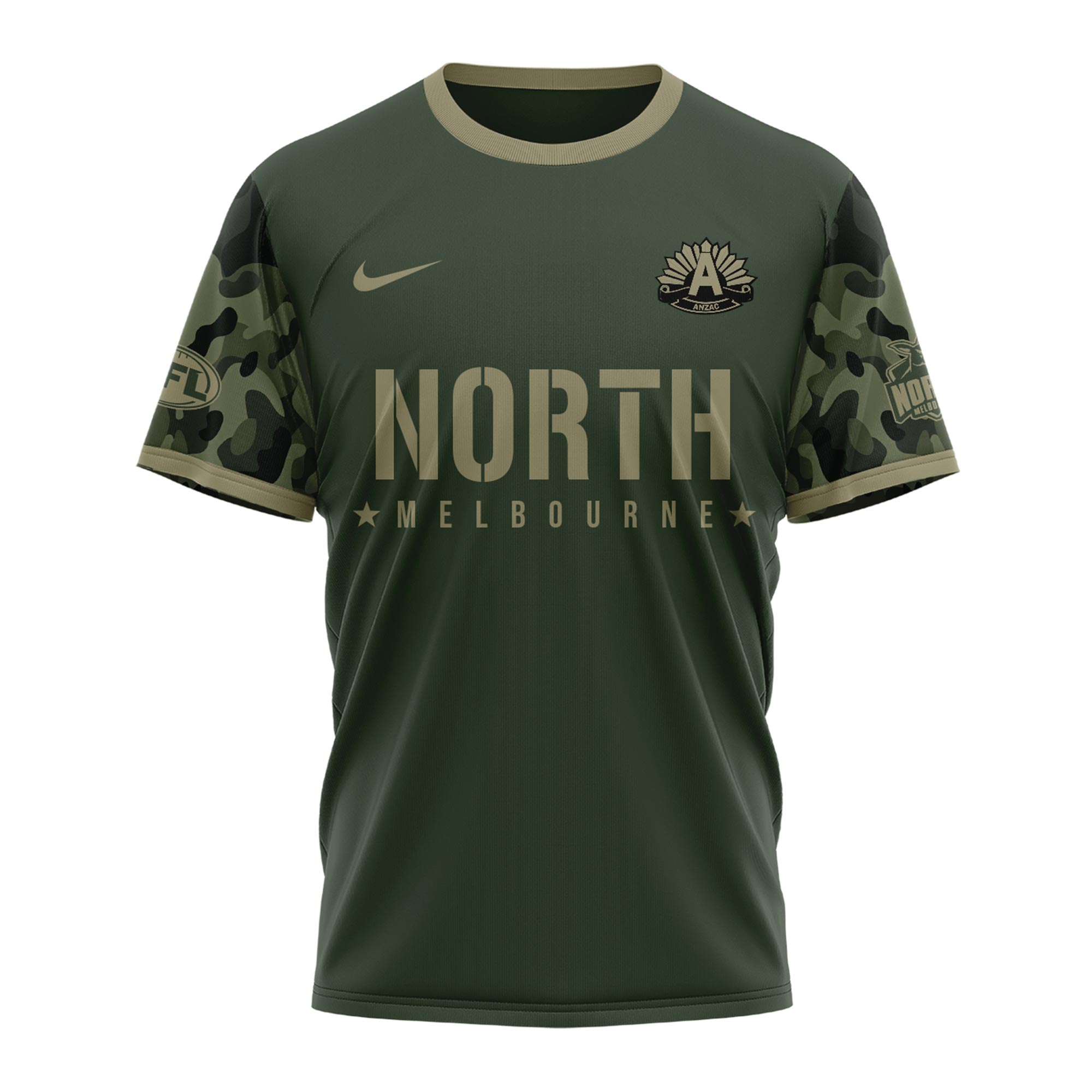 North Melbourne AFL x Anzac Day Tshirt 2025 - Famjoys North Melbourne AFL x Anzac Day Tshirt 2025 - Famjoys