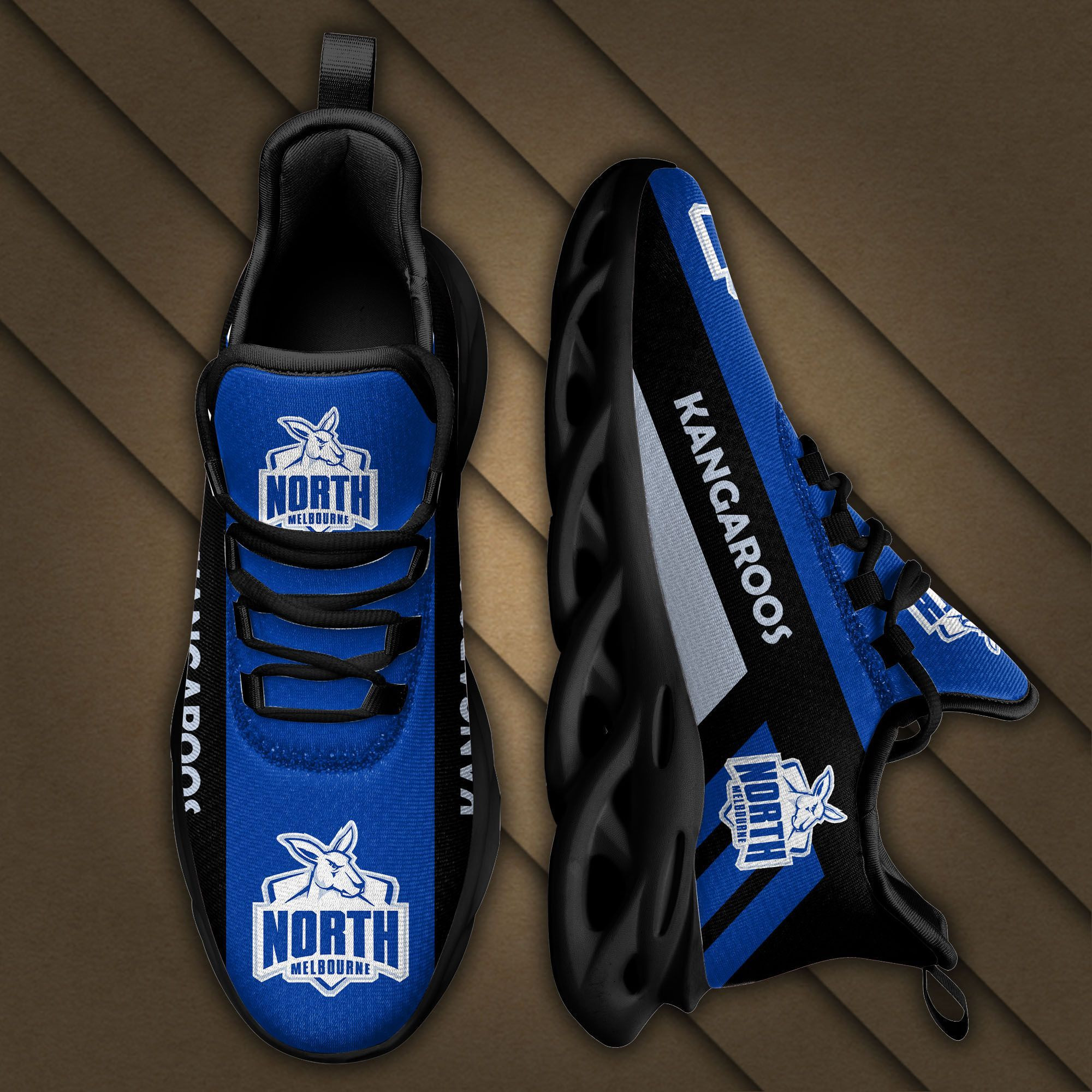 North Melbourne Kangaroos Max Soul Sneakers Shoes - Famjoys North Melbourne Kangaroos Max Soul Sneakers Shoes - Famjoys