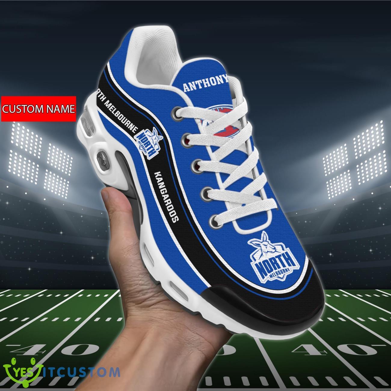 North Melbourne Kangaroos Personalized Name Air Cushion Sports Shoes Sneaker KLTNS220388