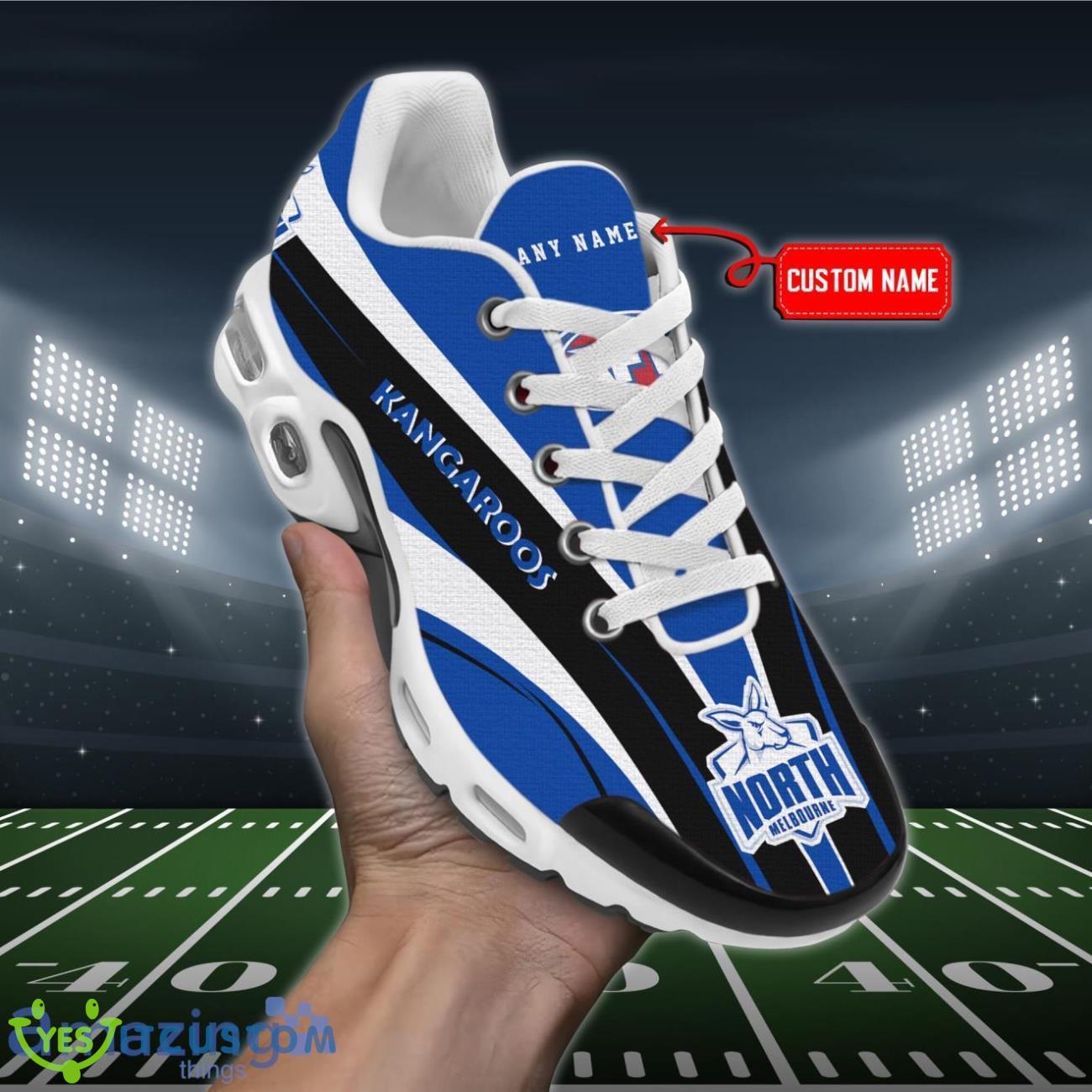North Melbourne Kangaroos Personalized Name Air Cushion Sports Shoes Sneaker KLTNS220389