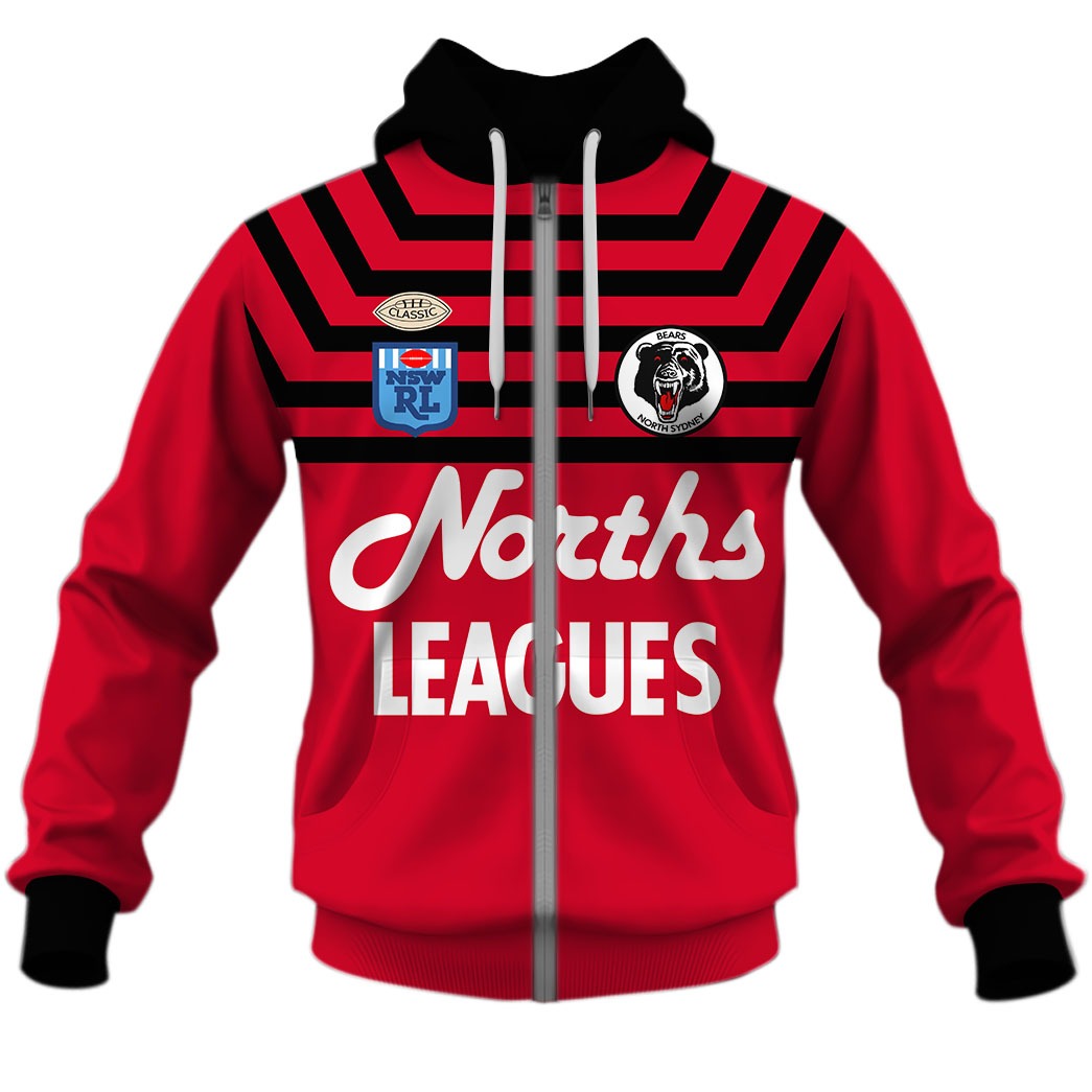 North Sydney Bears 1991 ARL/NRL Vintage Retro - Famjoys North Sydney Bears 1991 ARL/NRL Vintage Retro - Famjoys