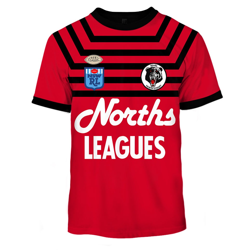 North Sydney Bears 1991 ARL/NRL Vintage Retro - Famjoys North Sydney Bears 1991 ARL/NRL Vintage Retro - Famjoys