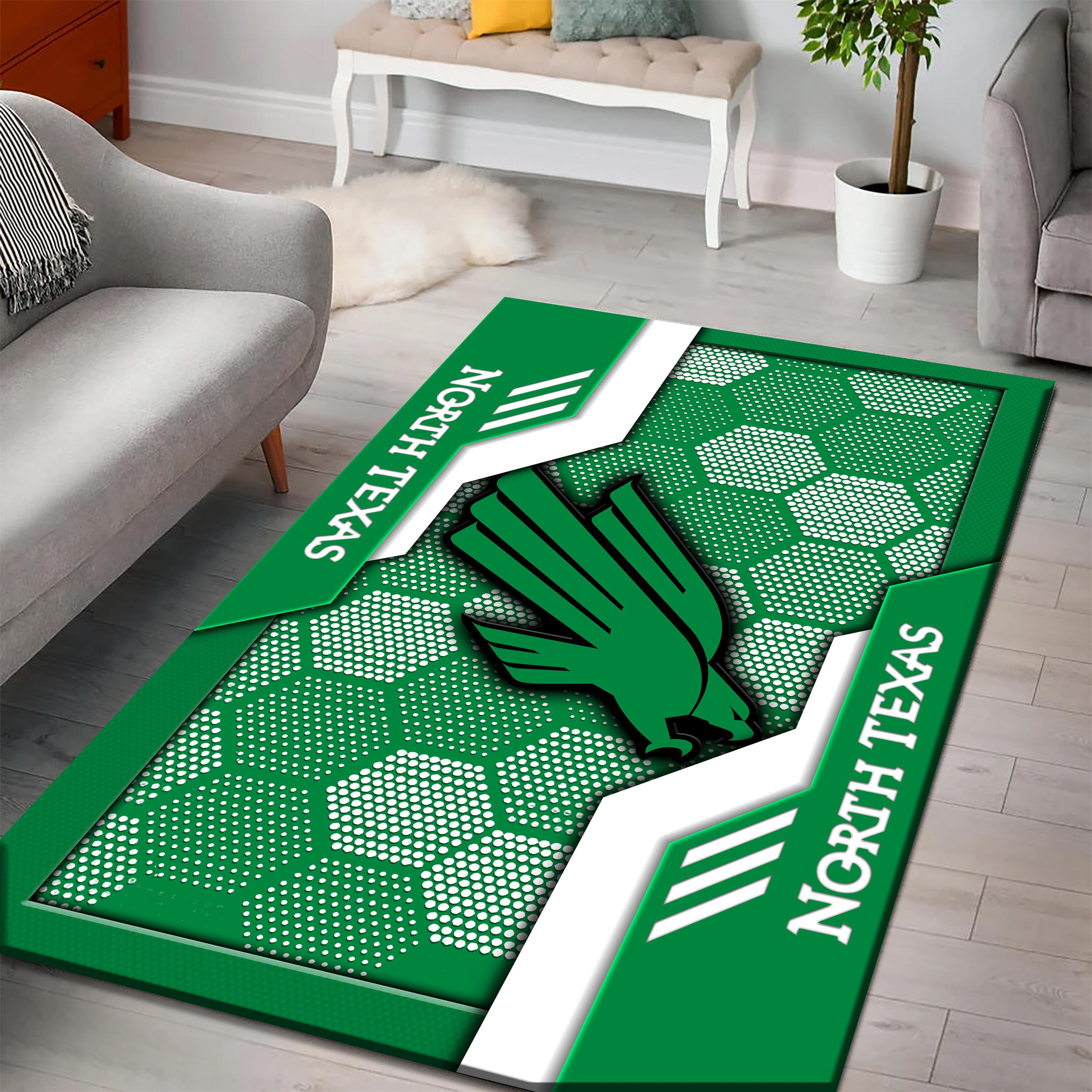 North Texas Mean Green Area Rugs 3714 - Famjoys North Texas Mean Green Area Rugs 3714 - Famjoys