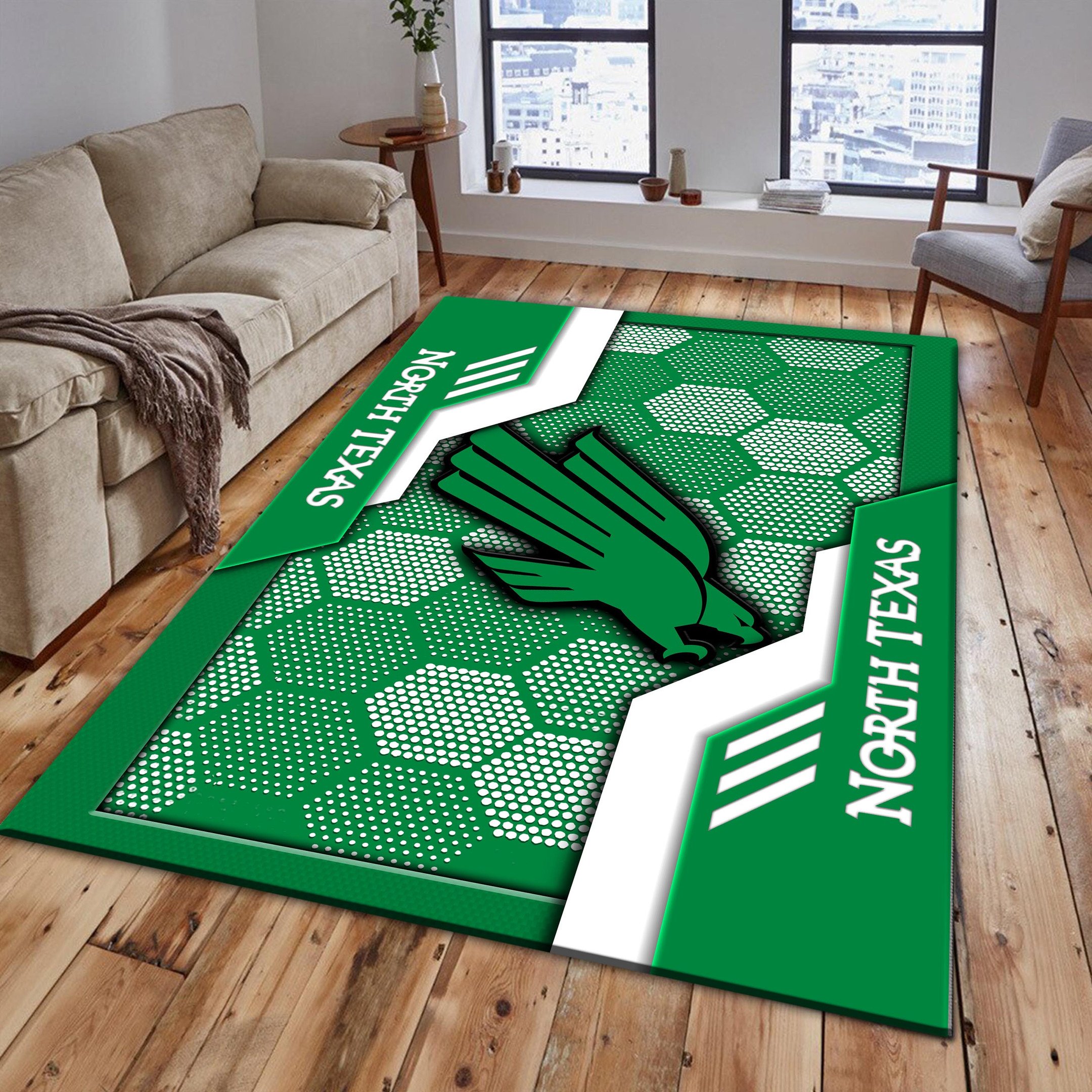 North Texas Mean Green Area Rugs 3714 - Famjoys North Texas Mean Green Area Rugs 3714 - Famjoys