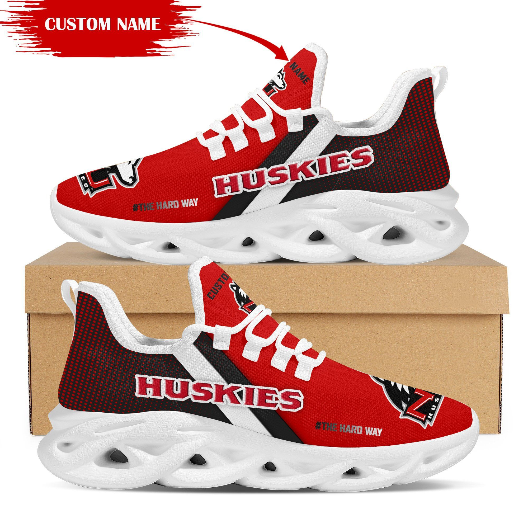 Northern Illinois Huskies Custom Personalized Max Soul Sneakers Shoes Northern Illinois University - Famjoys Northern Illinois Huskies Custom Personalized Max Soul Sneakers Shoes Northern Illinois University - Famjoys