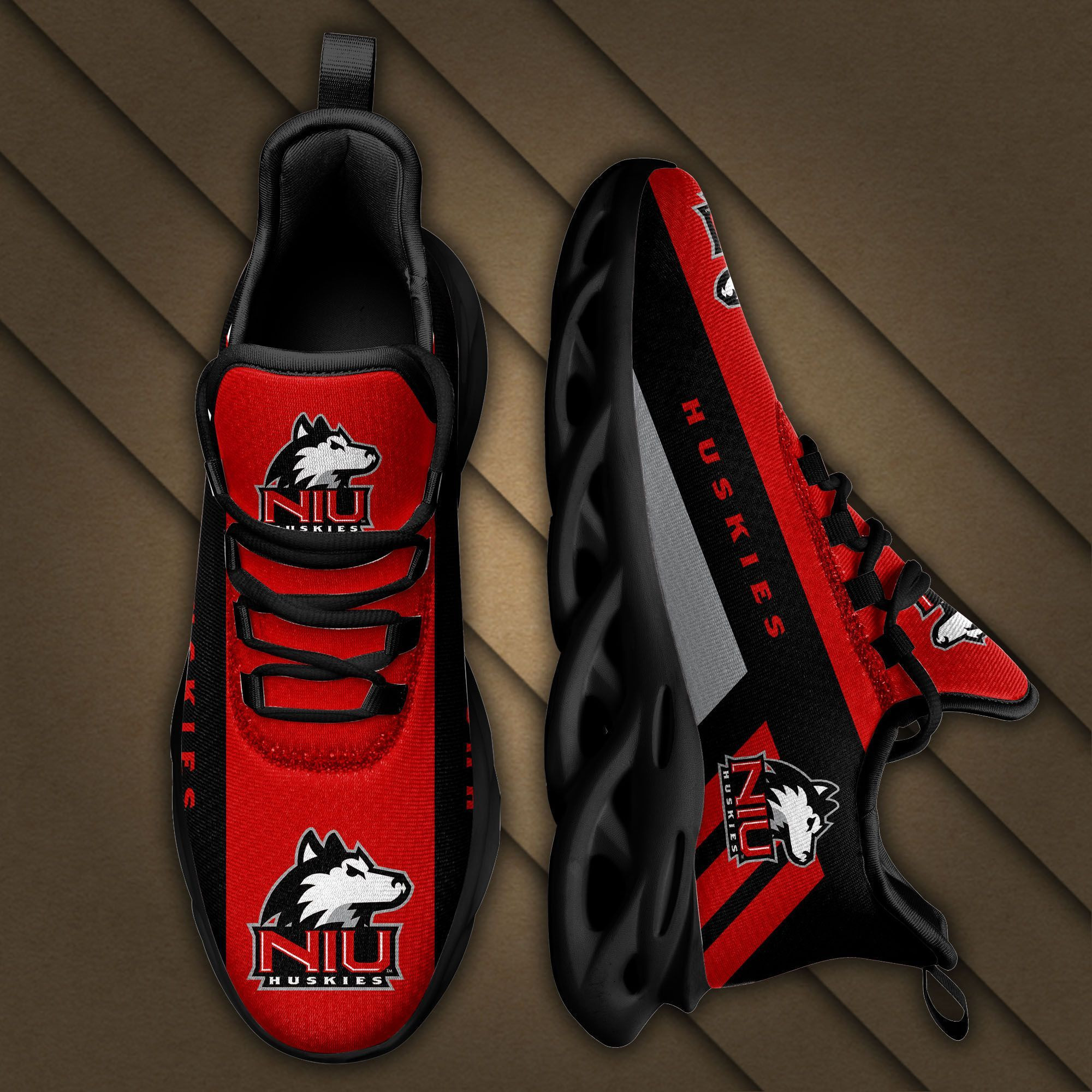 Northern Illinois Huskies Max Soul Sneakers Shoes - Famjoys Northern Illinois Huskies Max Soul Sneakers Shoes - Famjoys