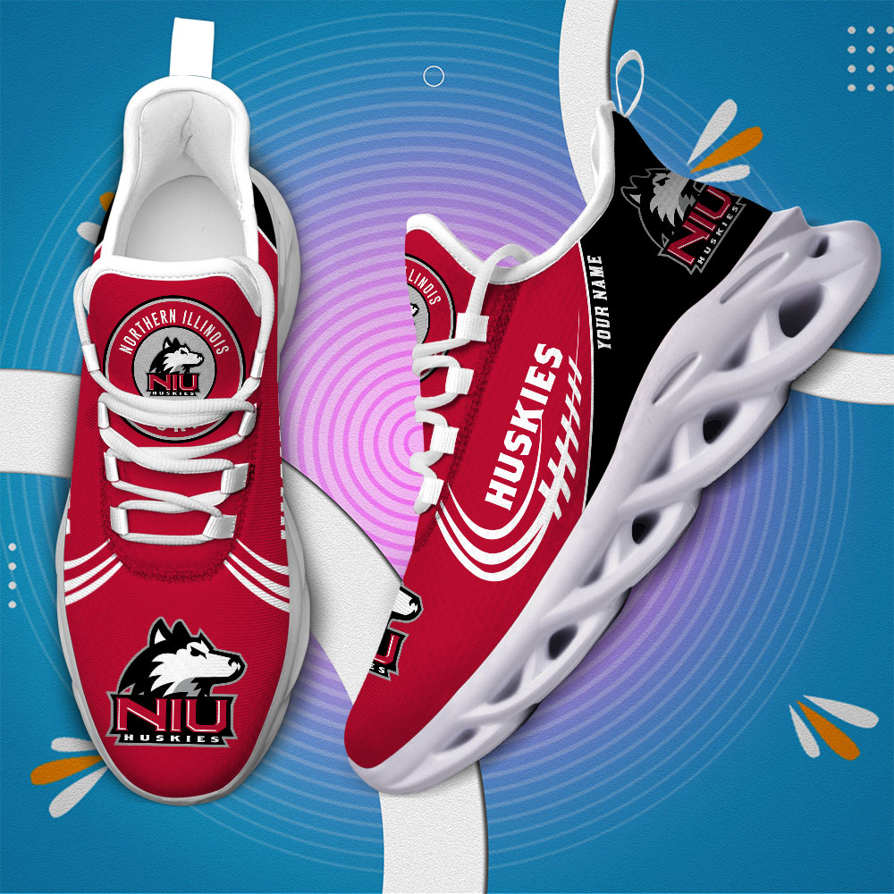 Northern Illinois Huskies PERSONALIZED MAX SOUL SHOES T1 - Famjoys Northern Illinois Huskies PERSONALIZED MAX SOUL SHOES T1 - Famjoys