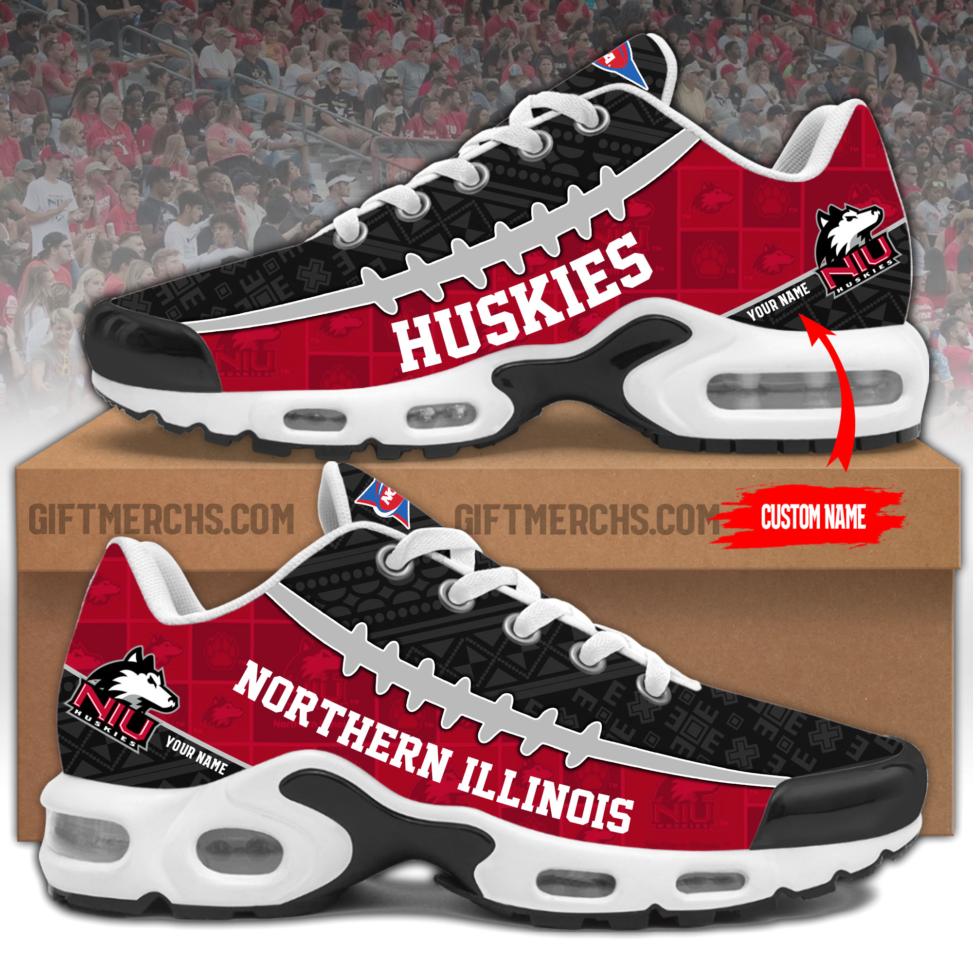 Northern Illinois Personalized Shoes - Famjoys Northern Illinois Personalized Shoes - Famjoys