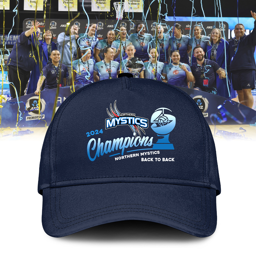 Northern Mystics Tshirt ANZ Premiership Champions Limited - Famjoys Northern Mystics Tshirt ANZ Premiership Champions Limited - Famjoys
