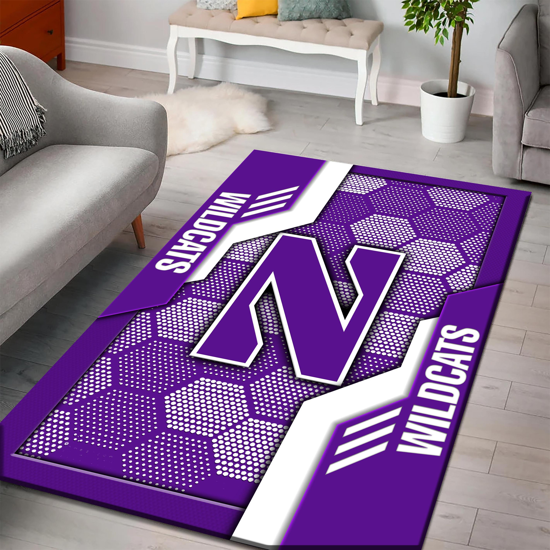 Northwestern Wildcats Area Rugs 3746 - Famjoys Northwestern Wildcats Area Rugs 3746 - Famjoys