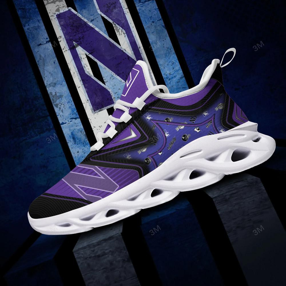 Northwestern Wildcats Max Soul Clunky Shoes - Famjoys Northwestern Wildcats Max Soul Clunky Shoes - Famjoys