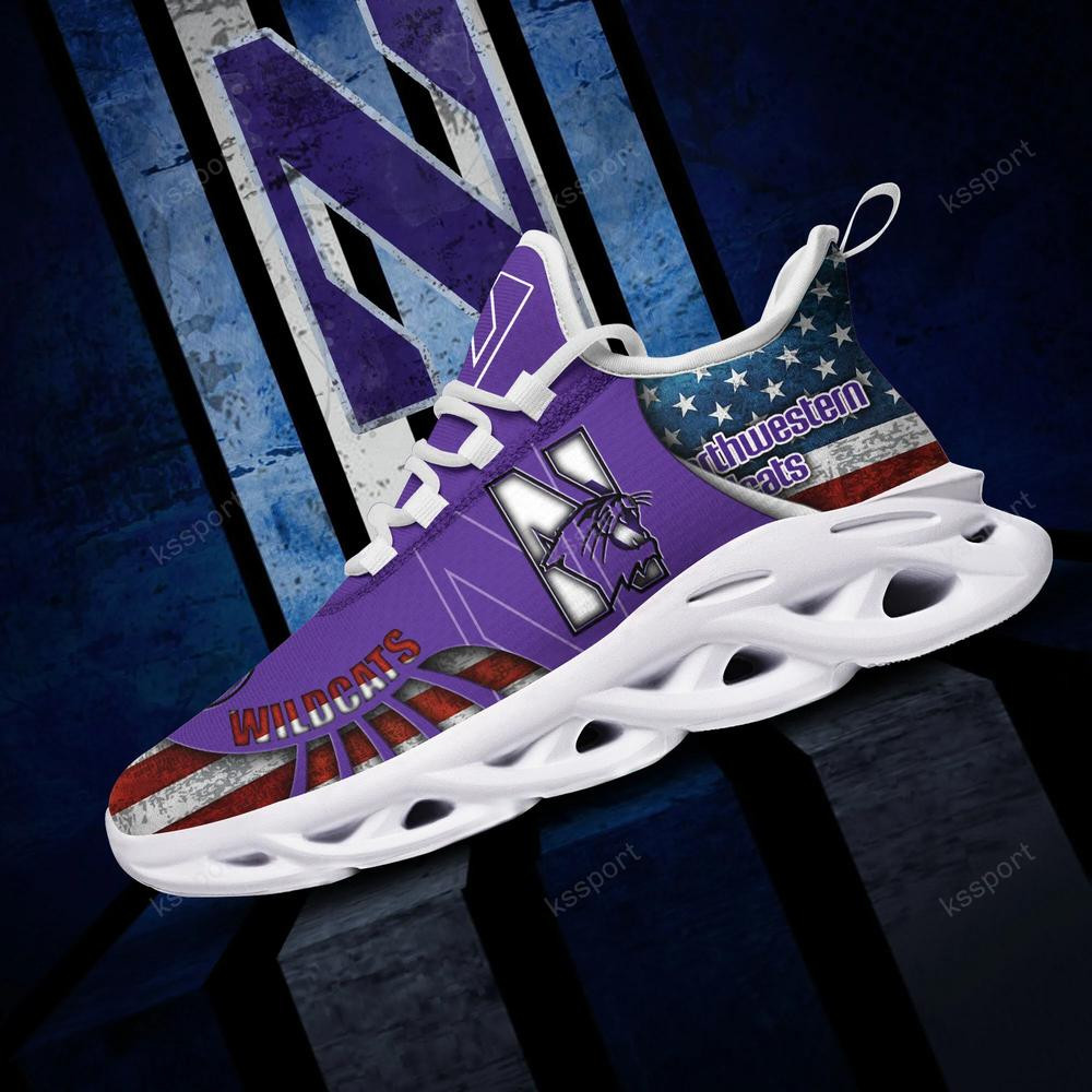 Northwestern Wildcats Max Soul Clunky Shoes - Famjoys Northwestern Wildcats Max Soul Clunky Shoes - Famjoys