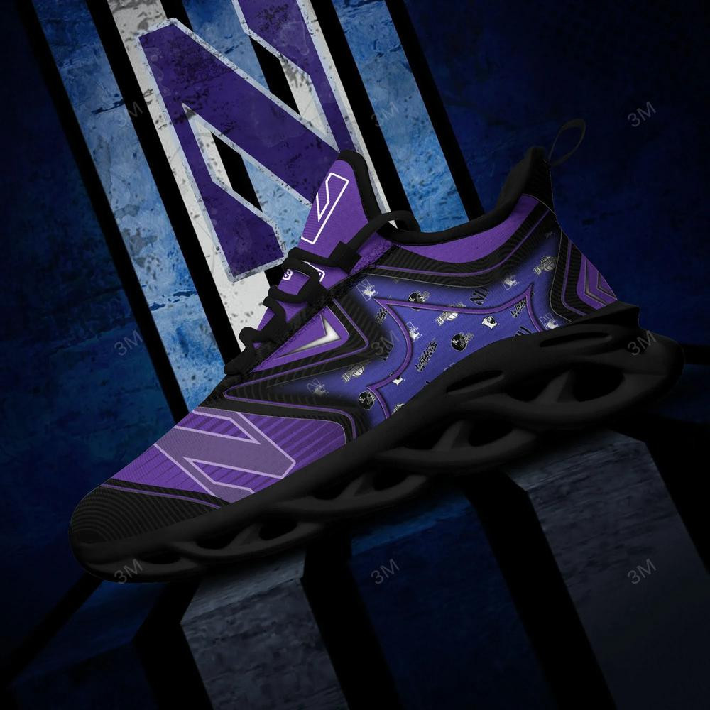Northwestern Wildcats Max Soul Clunky Shoes - Famjoys Northwestern Wildcats Max Soul Clunky Shoes - Famjoys