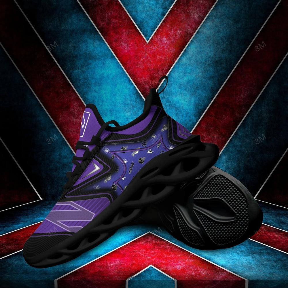 Northwestern Wildcats Max Soul Clunky Shoes - Famjoys Northwestern Wildcats Max Soul Clunky Shoes - Famjoys