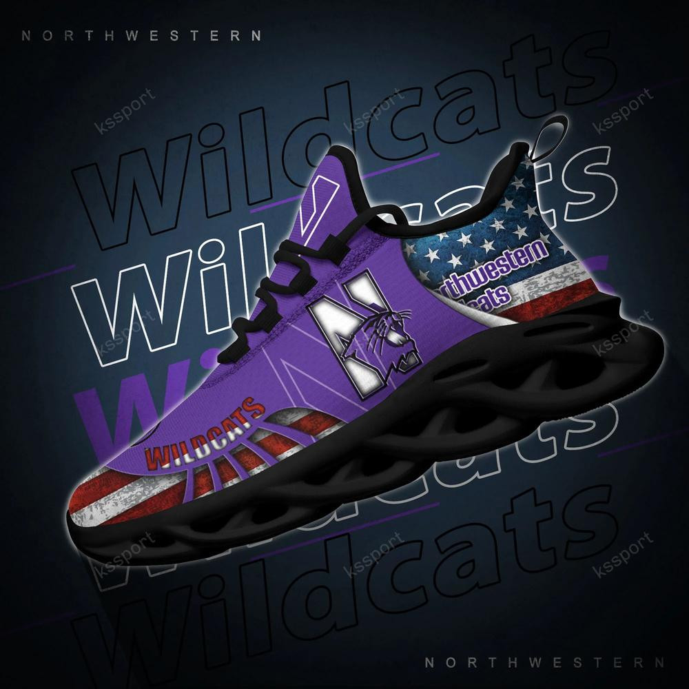 Northwestern Wildcats Max Soul Clunky Shoes - Famjoys Northwestern Wildcats Max Soul Clunky Shoes - Famjoys