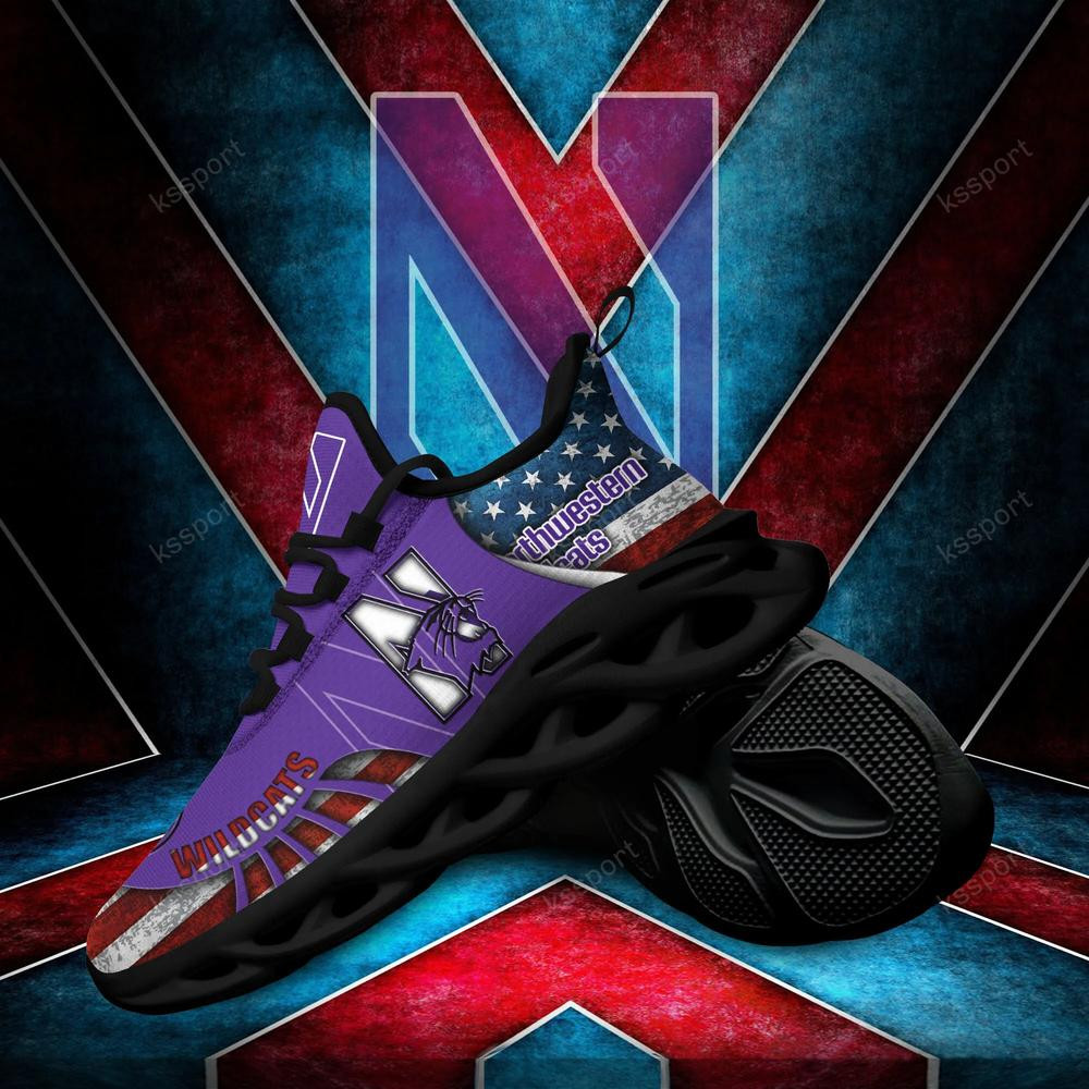 Northwestern Wildcats Max Soul Clunky Shoes - Famjoys Northwestern Wildcats Max Soul Clunky Shoes - Famjoys