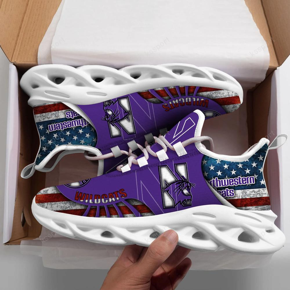 Northwestern Wildcats Max Soul Clunky Shoes - Famjoys Northwestern Wildcats Max Soul Clunky Shoes - Famjoys