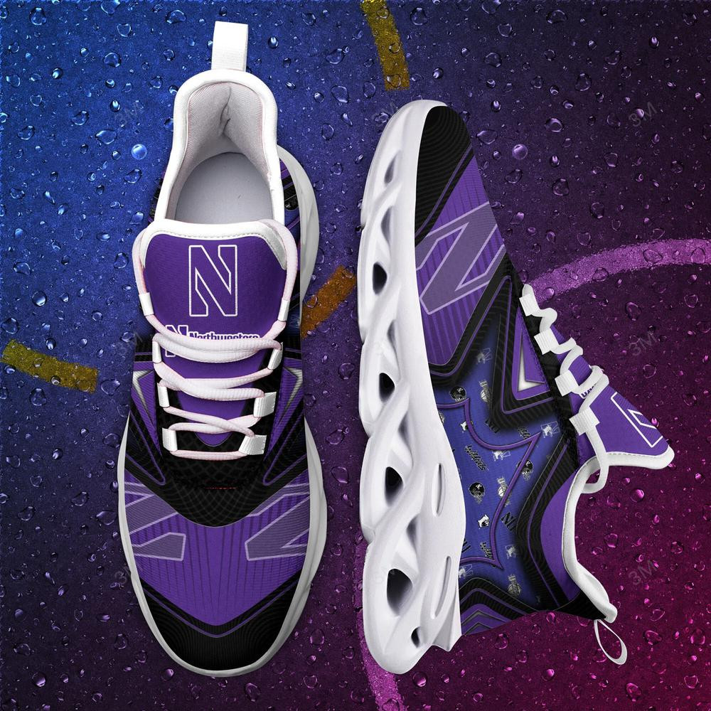 Northwestern Wildcats Max Soul Clunky Shoes - Famjoys Northwestern Wildcats Max Soul Clunky Shoes - Famjoys