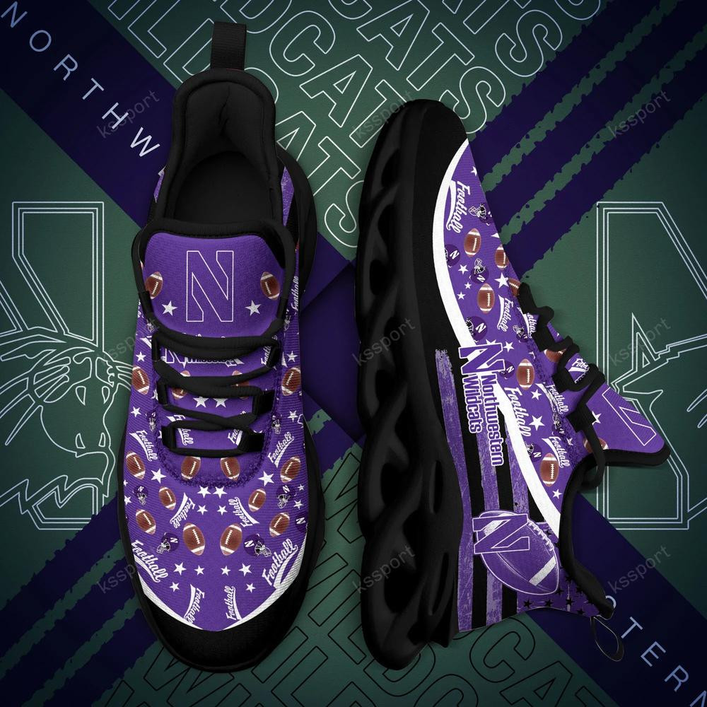 Northwestern Wildcats Max Soul Clunky Sneakers - Famjoys Northwestern Wildcats Max Soul Clunky Sneakers - Famjoys